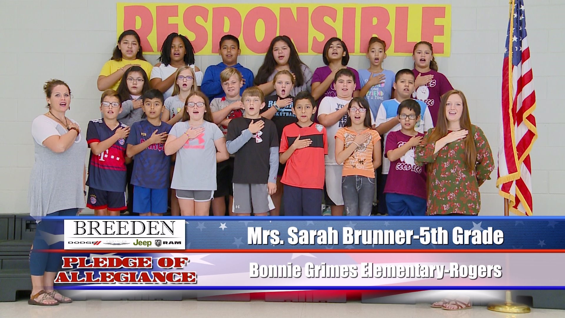 Mrs. Sarah Brunner  5th Grade Bonnie Grimes Elementary, Rogers