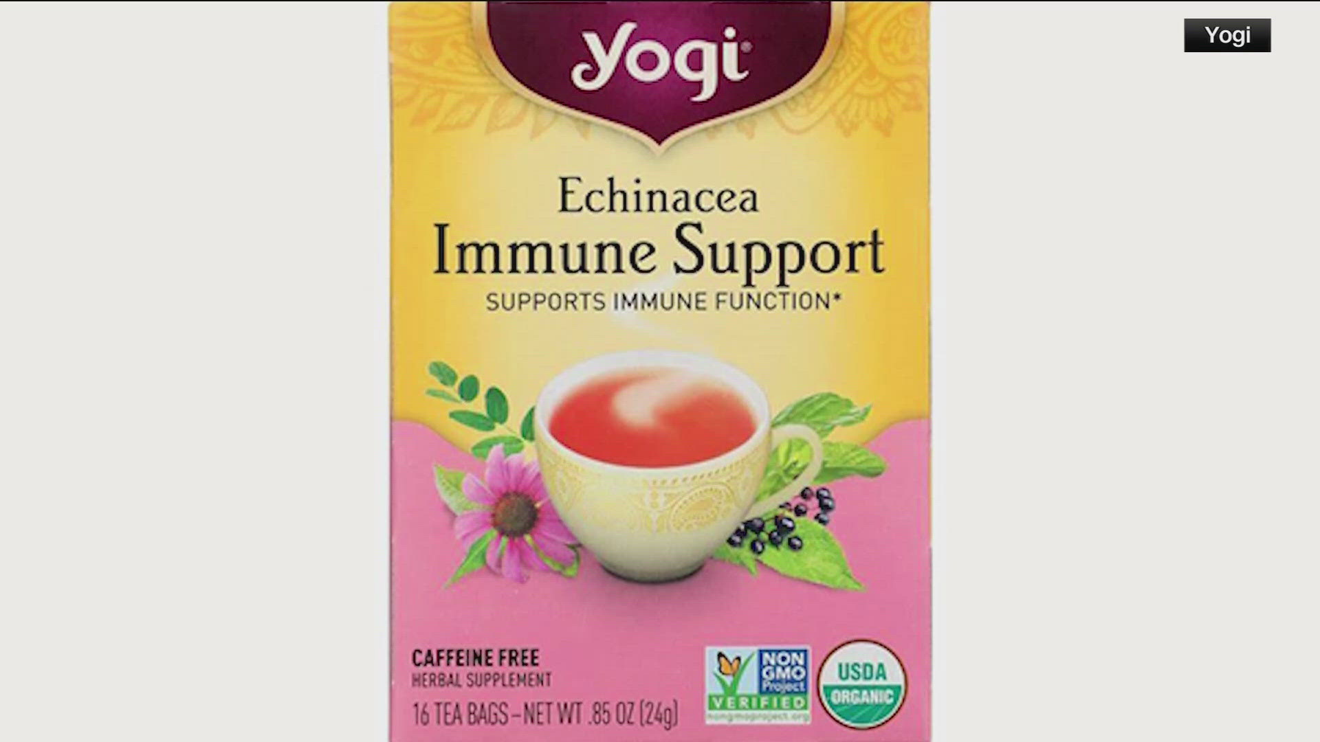 Yogi Immune Support tea bags were recalled due to pesticides detected in some of them.