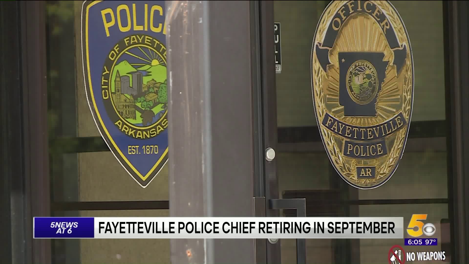 Fayetteville Police Chief Retiring