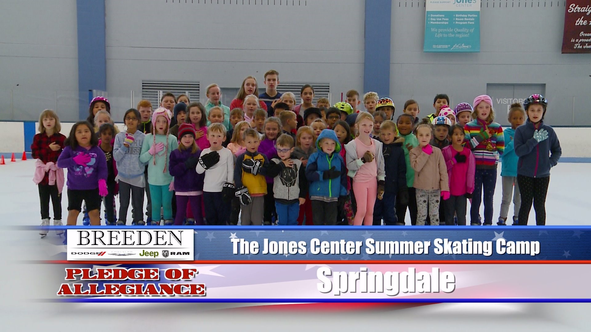 The Jones Center Summer Skating Camp in Springdale
