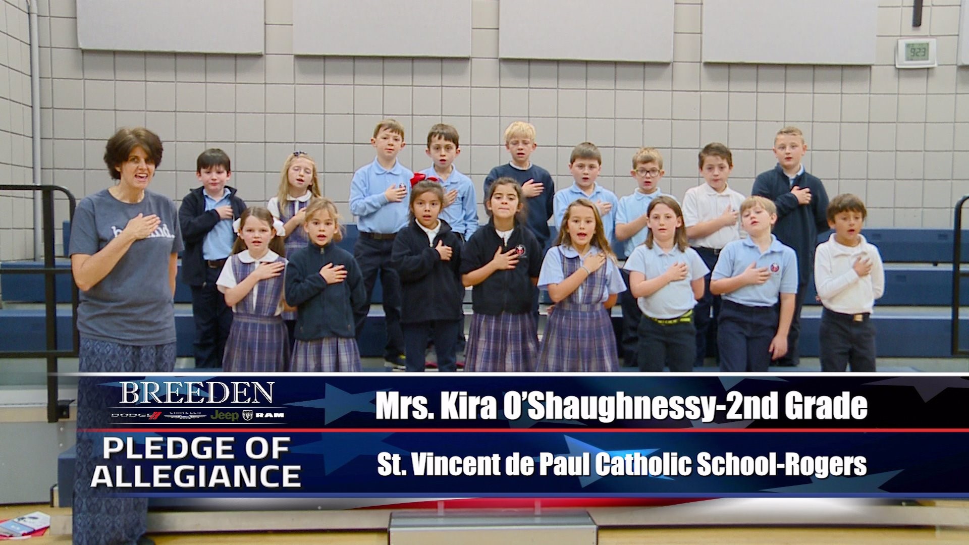 Mrs. Kira O`Shaughnessy  2nd Grade St. Vincent de Paul Catholic School, Rogers