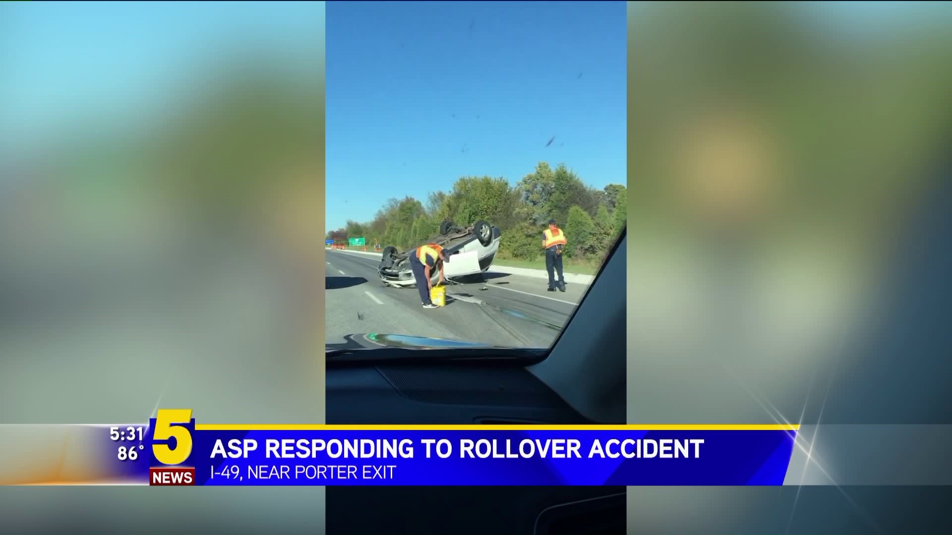 I-49 Rollover Accident
