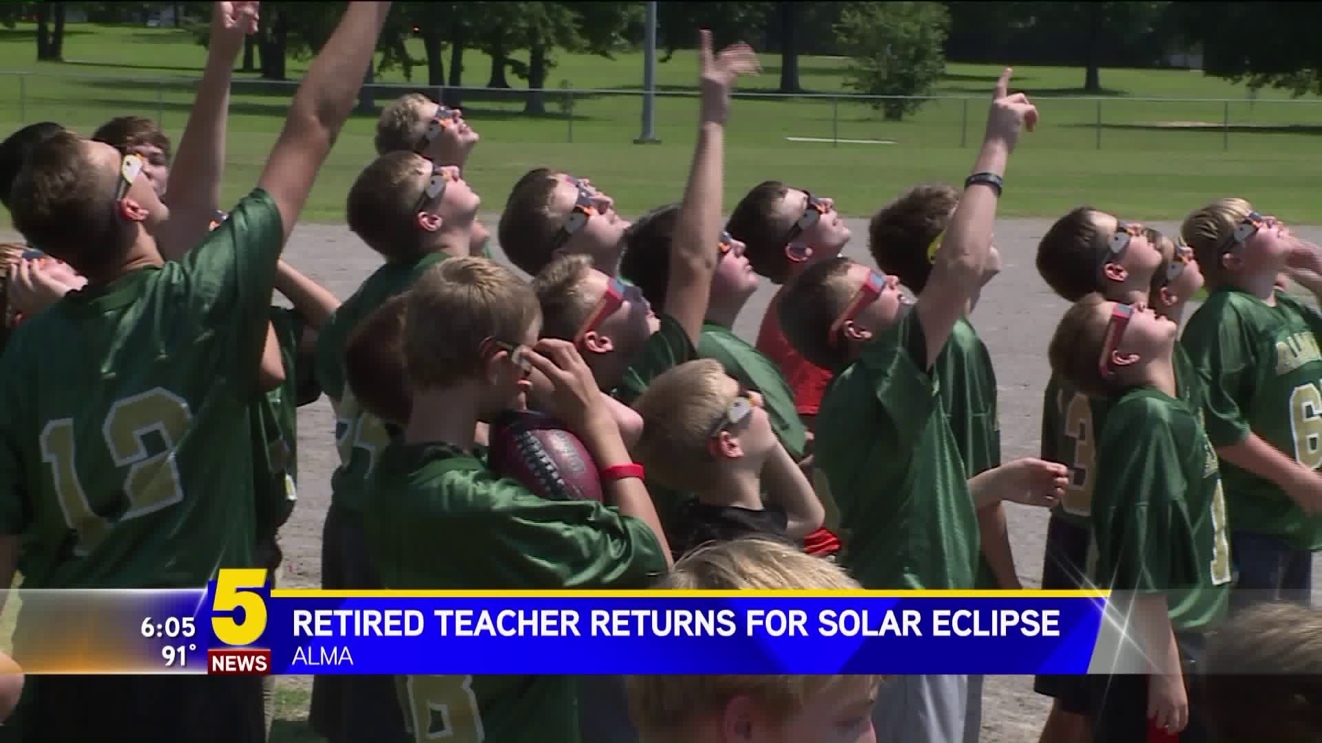 Retired Teacher Returns For Solar Eclipse