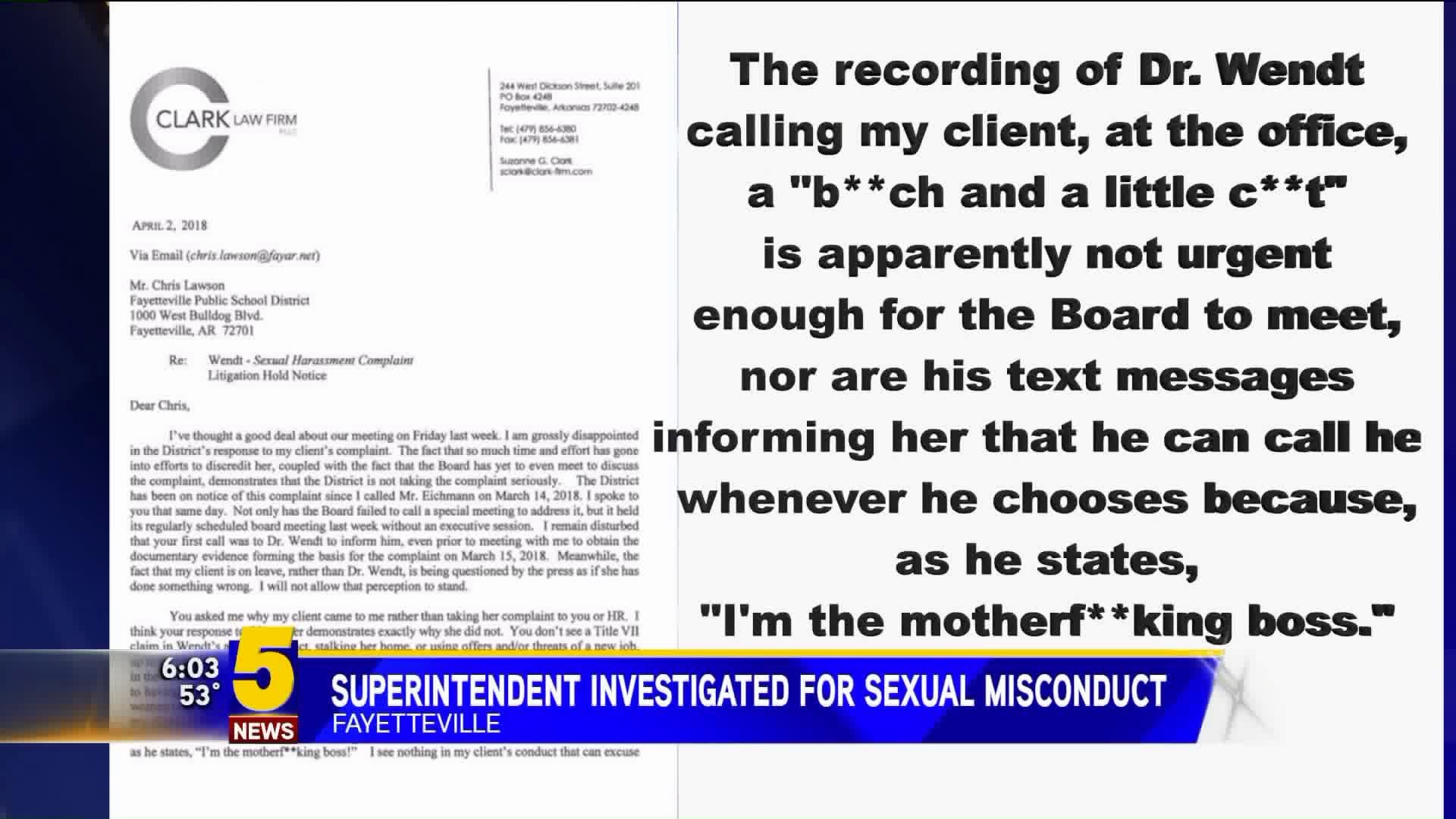 Superintendent Investigated For Sexual Misconduct