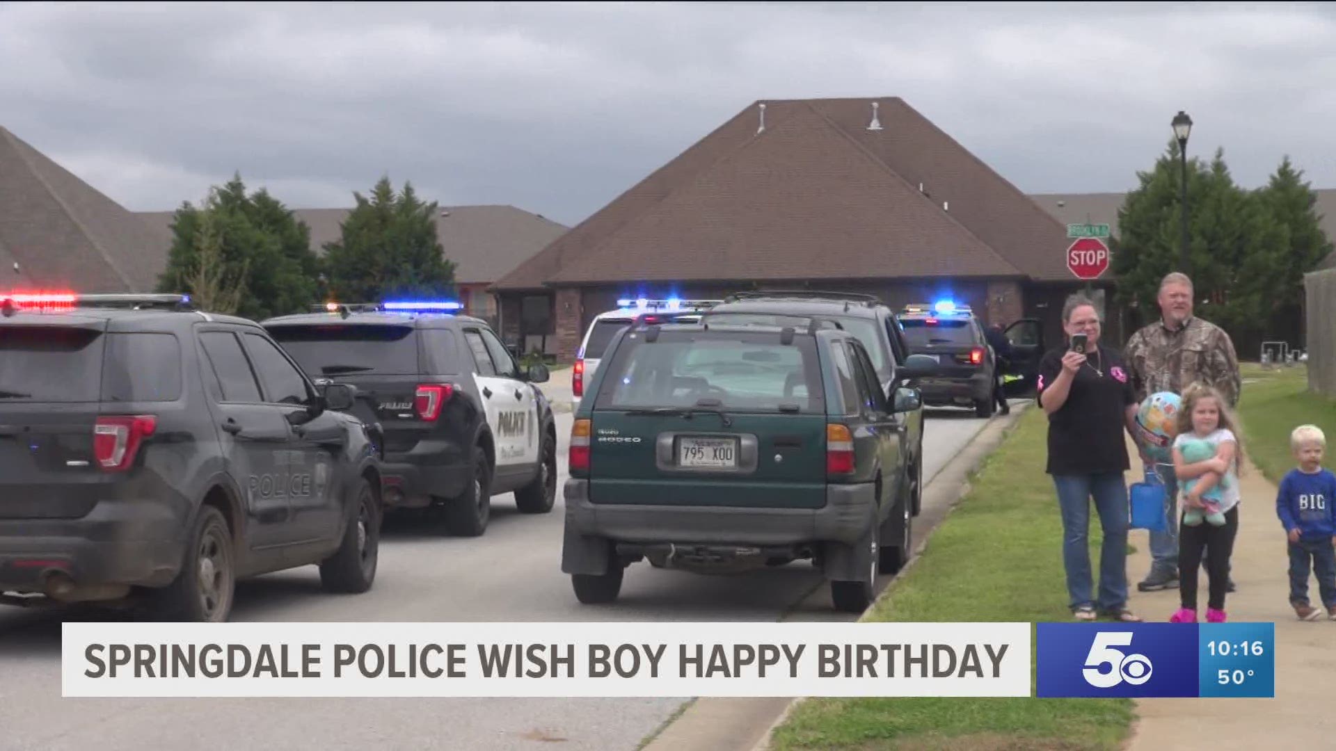 Springdale Police wish boy Happy Birthday