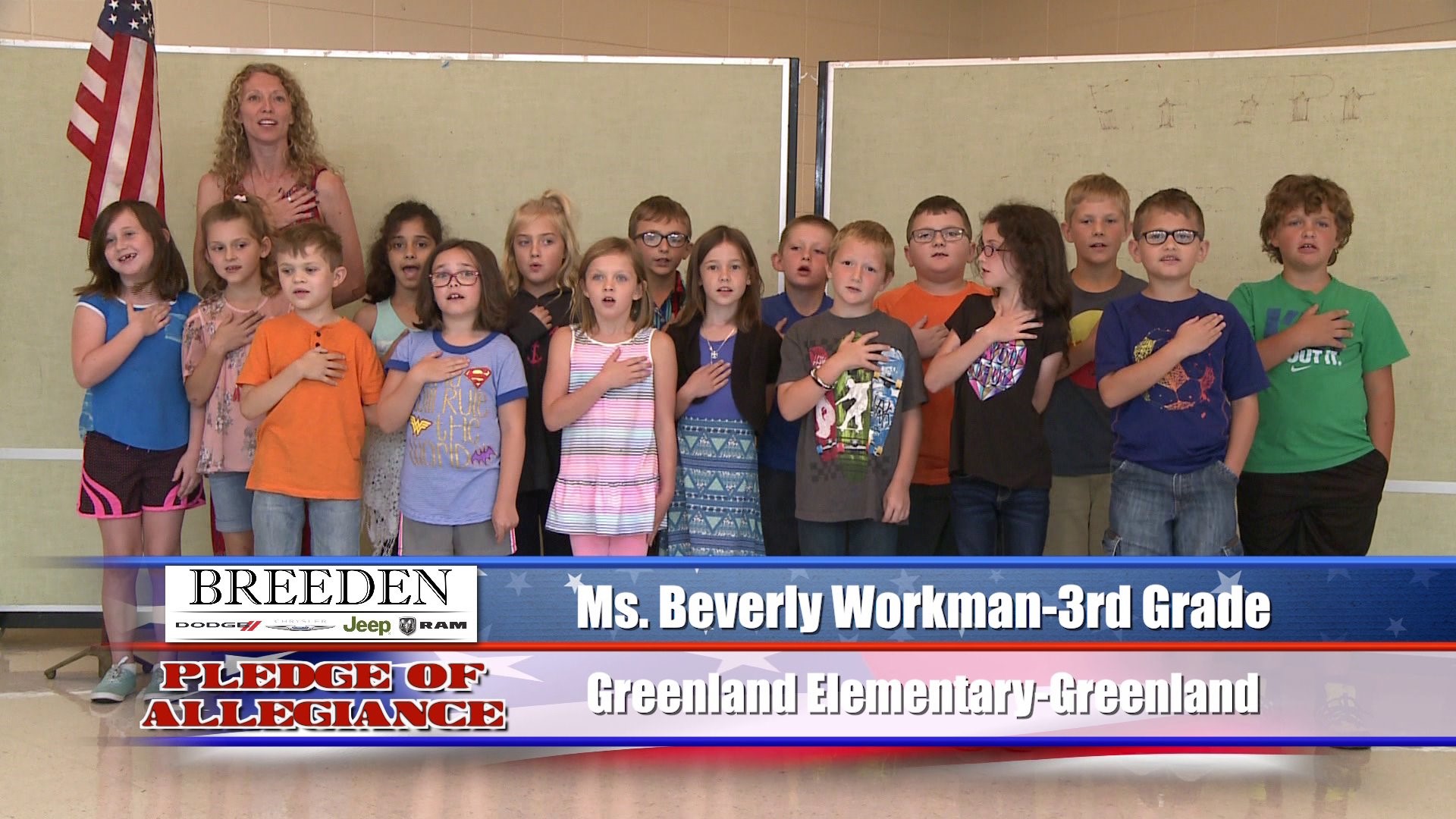 Ms. Beverly Workman  3rd  Greenland Elementary  Greenland
