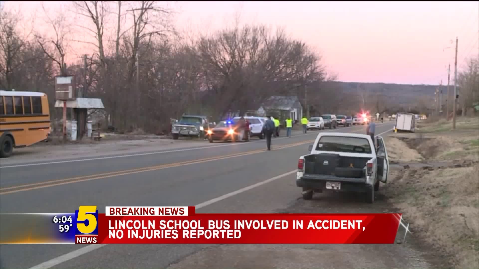Lincoln School Bus involved in accident, no injuries reported