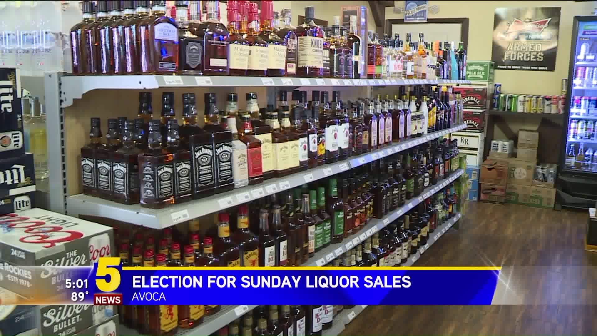 ELECTION FOR SUNDAY LIQUOR SALES IN AVOCA