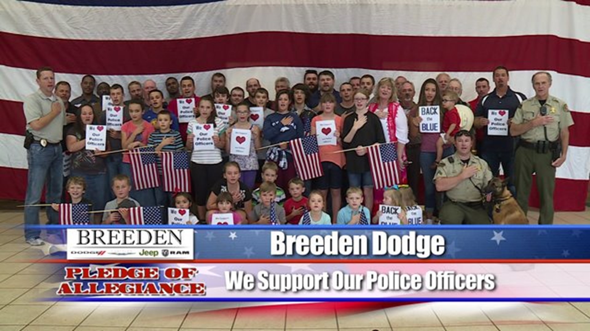 Breeden Dodge Says Pledge In Support Of Police