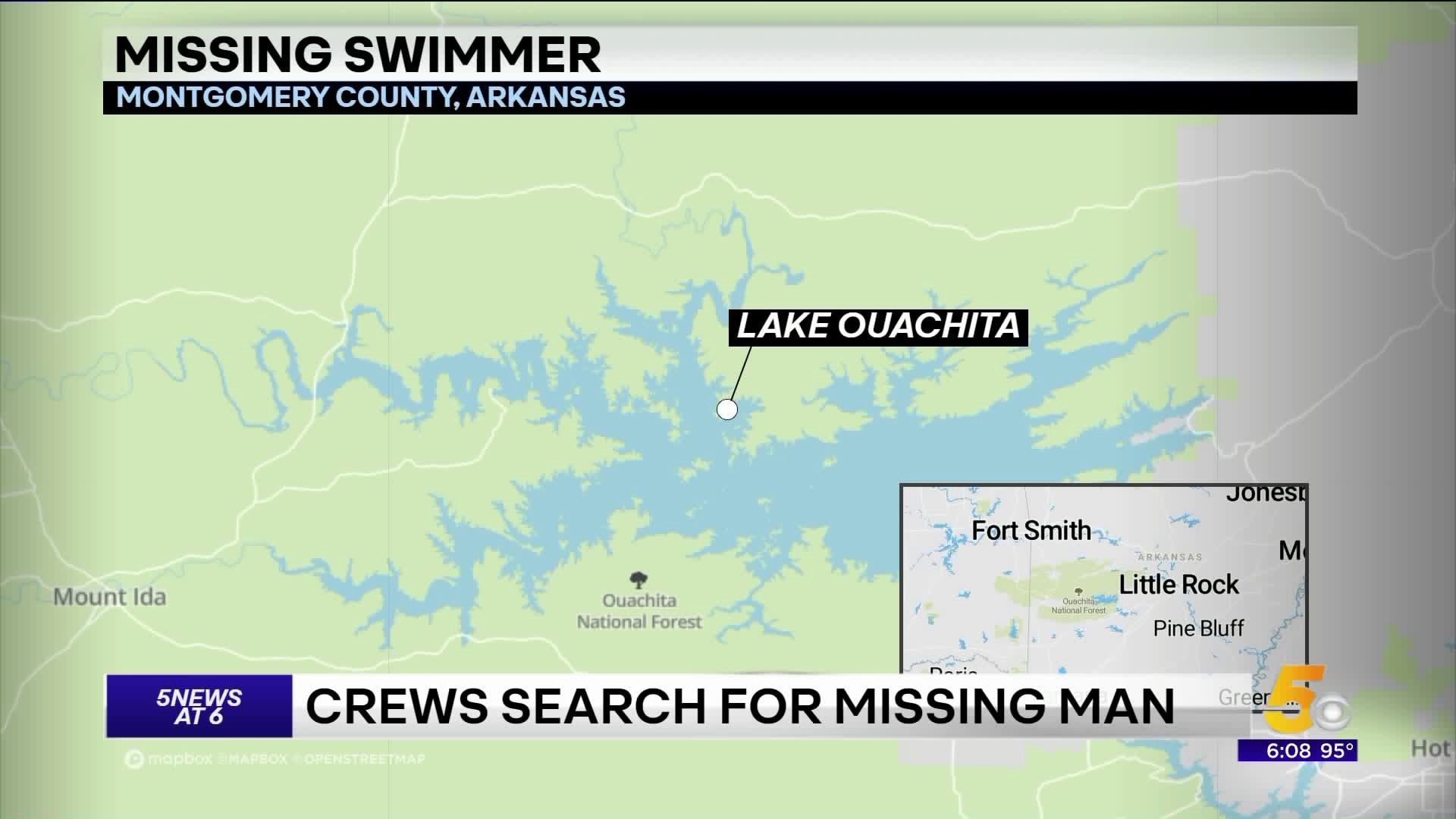 Crews Search For Missing Man At Lake Ouachita