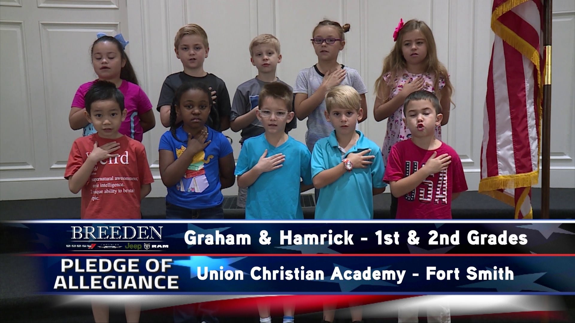 Graham & Hamrick 1st & 2nd Grade, Union Christian Academy, Fort Smith