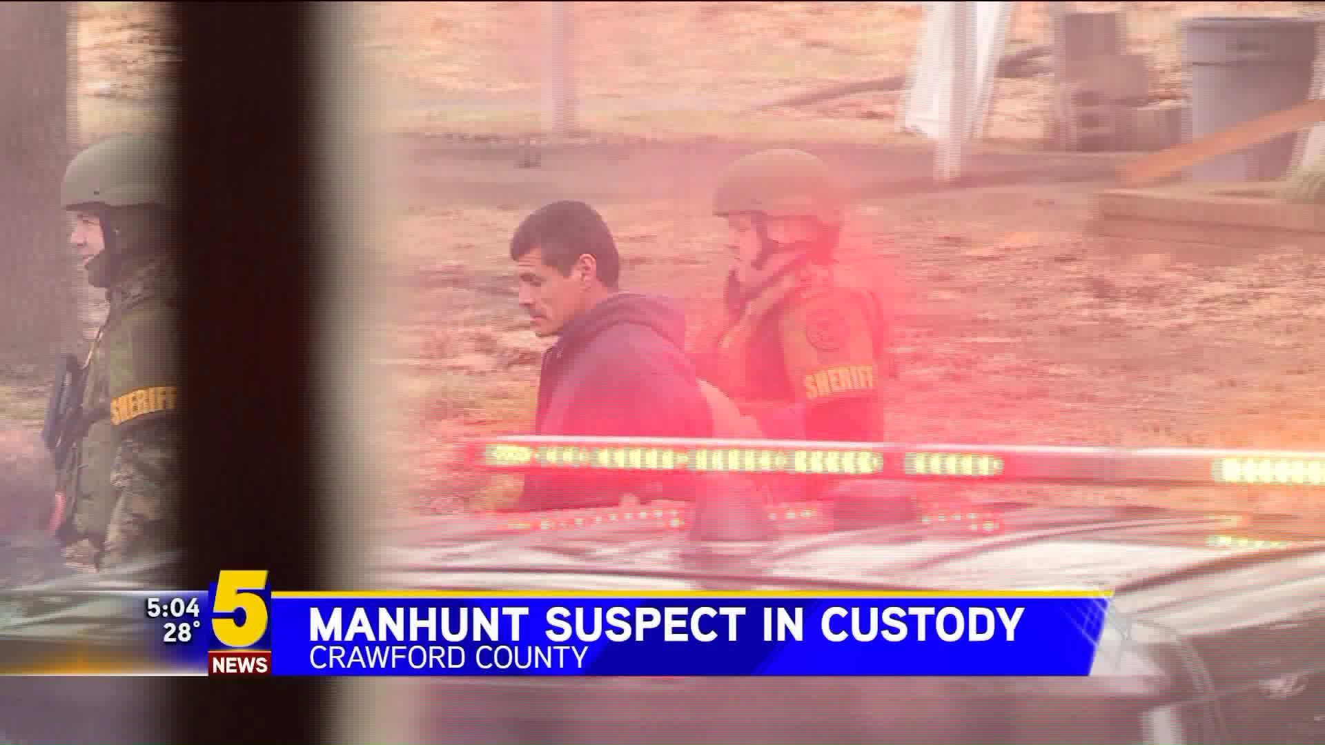 Manhunt Suspect In Custody