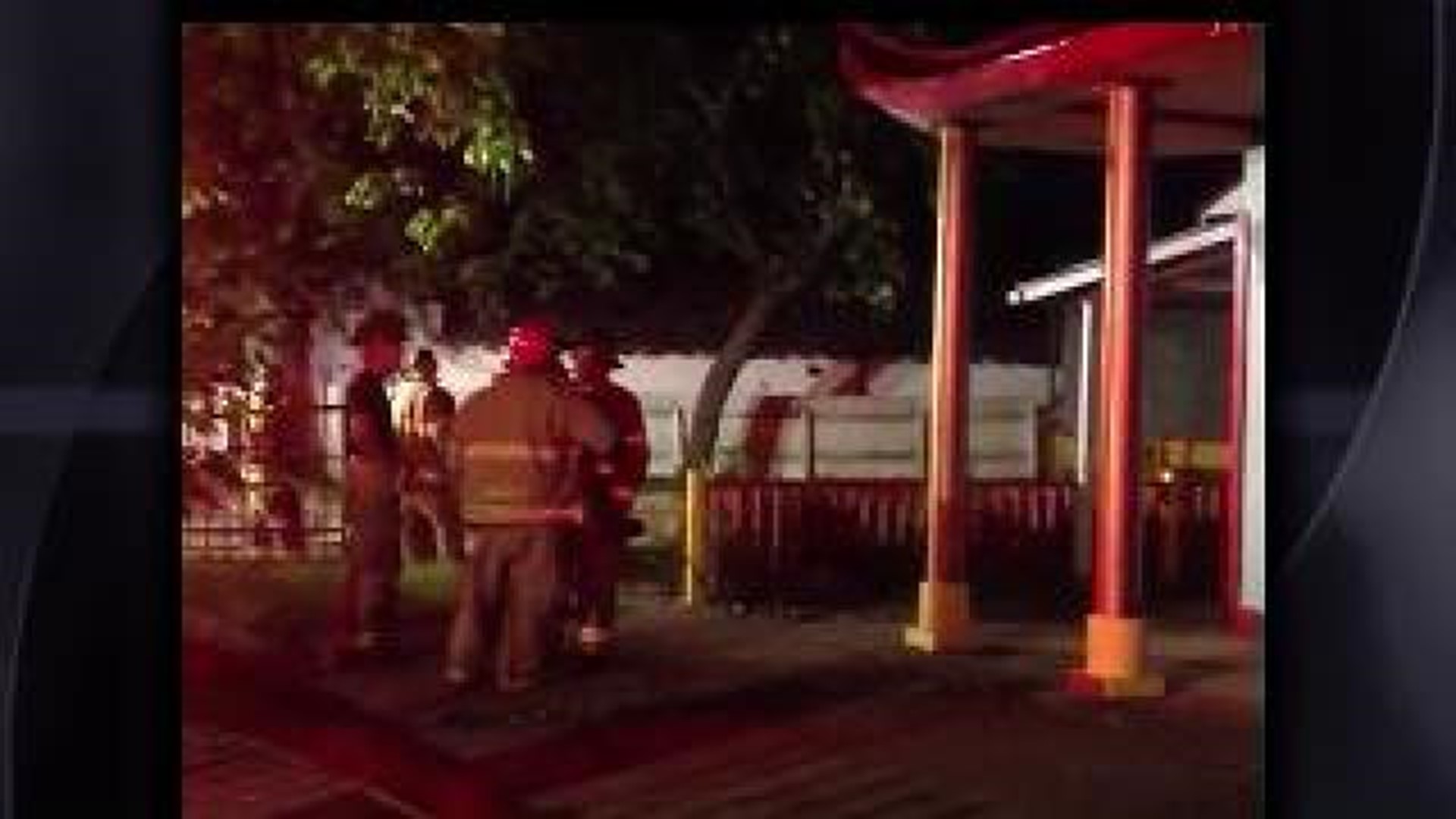 Fire Sparks Near Fort Smith Buddhist Temple