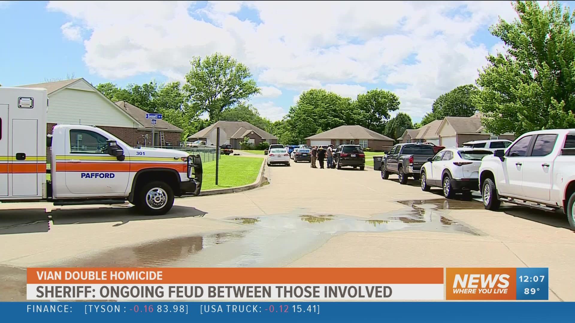 FBI agents are investigating a double homicide in Vian, Oklahoma.