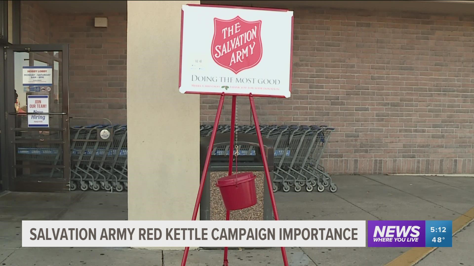 The River Valley Salvation Army is hoping to raise $150,000 this year.