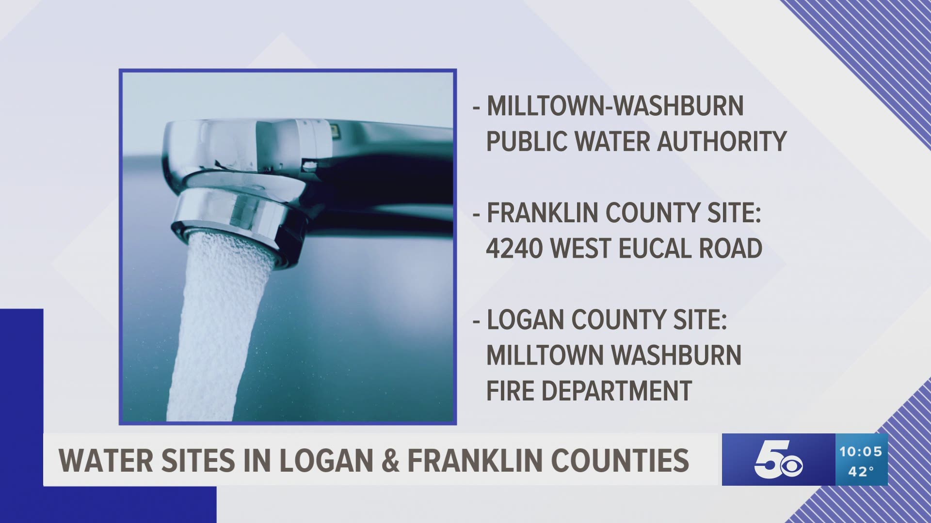 The Franklin County Emergency manager says there is a water emergency in some southern parts of the county.