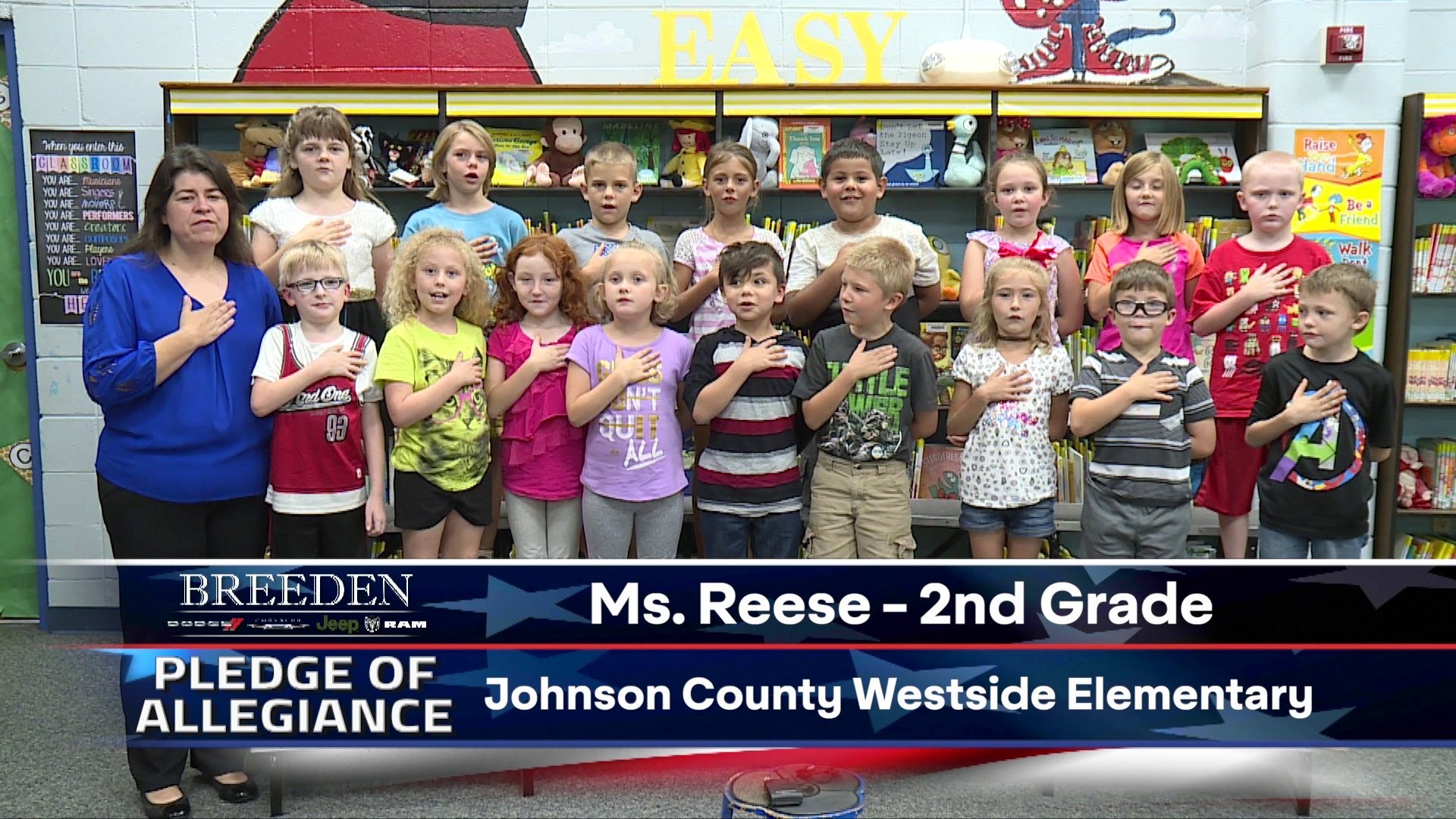 Ms. Reese – 2nd Grade Johnson County Westside Elementary | 5newsonline.com