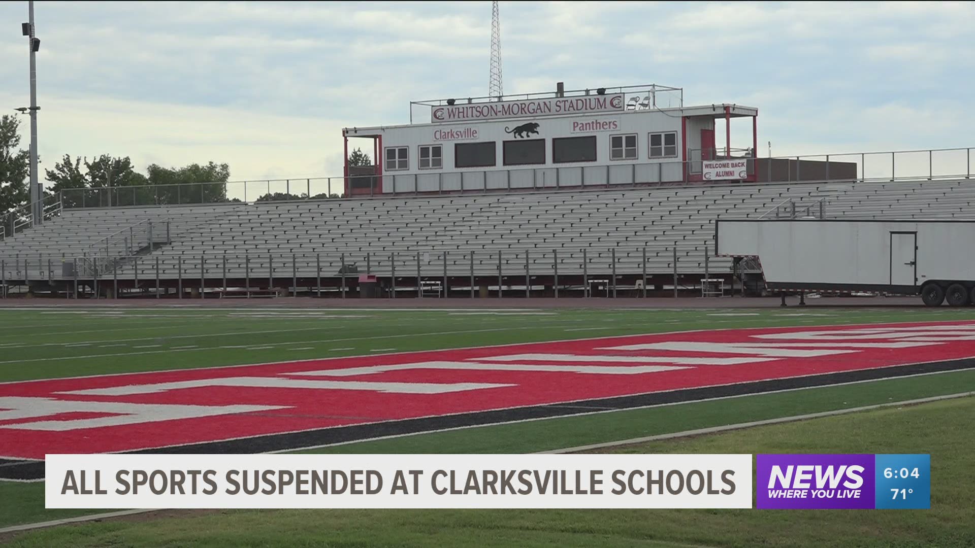 All sports suspended at Clarksville Schools after players test positive for COVID-19