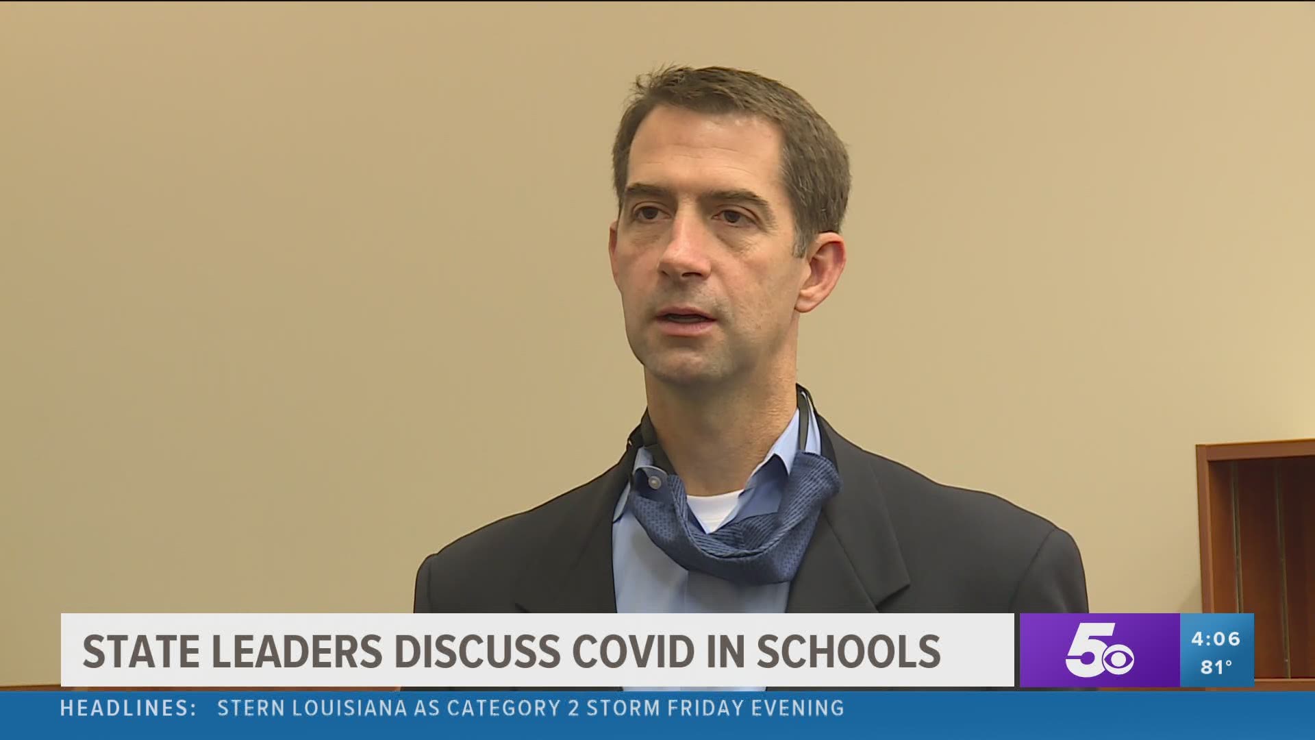 Senator Cotton checked in and see how the school is handing COVID-19 and blended learning. https://bit.ly/2FlUWF2