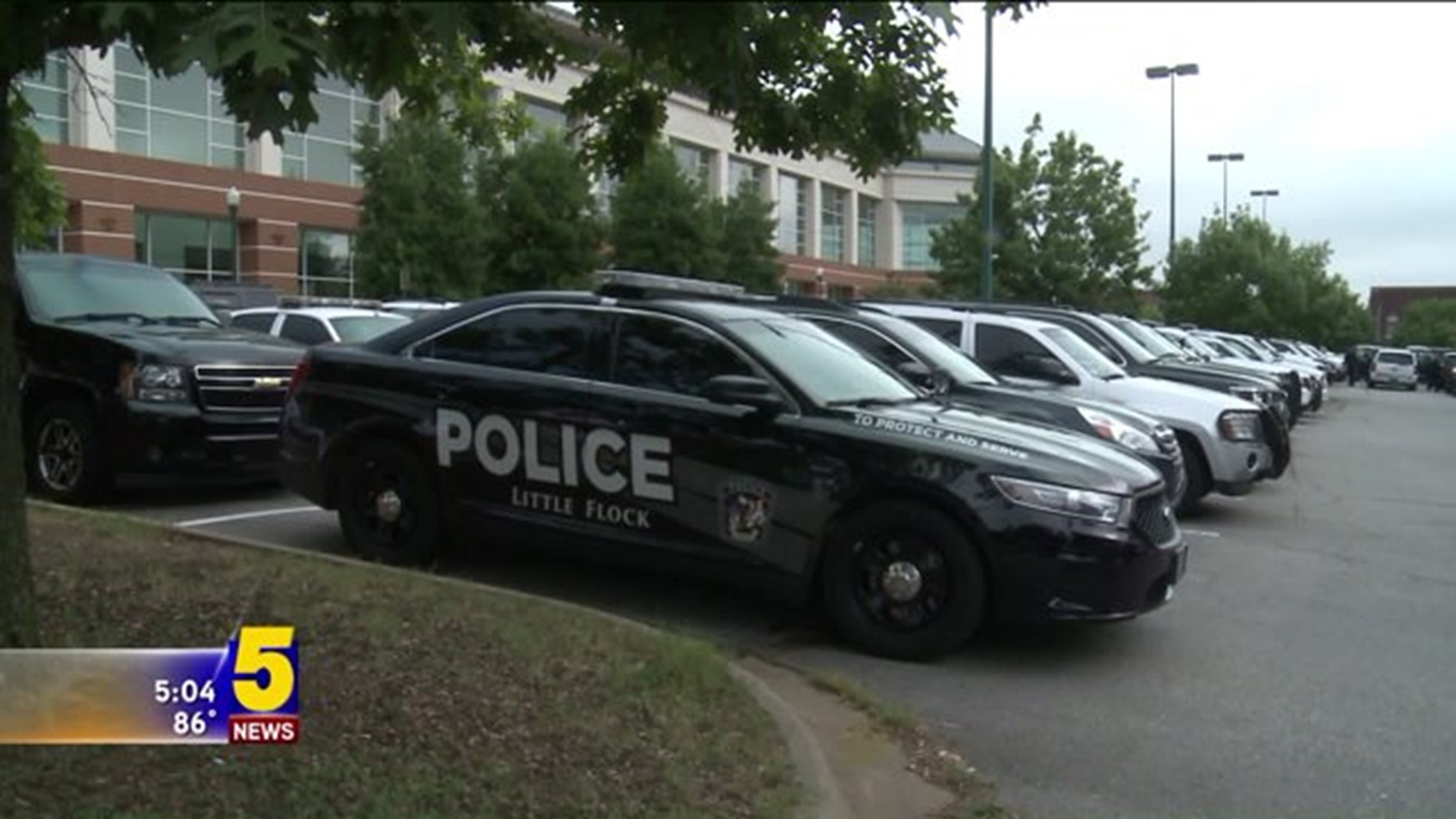 Bentonville Police Officers Attend Funeral Service For Sebastian Co. Corporal