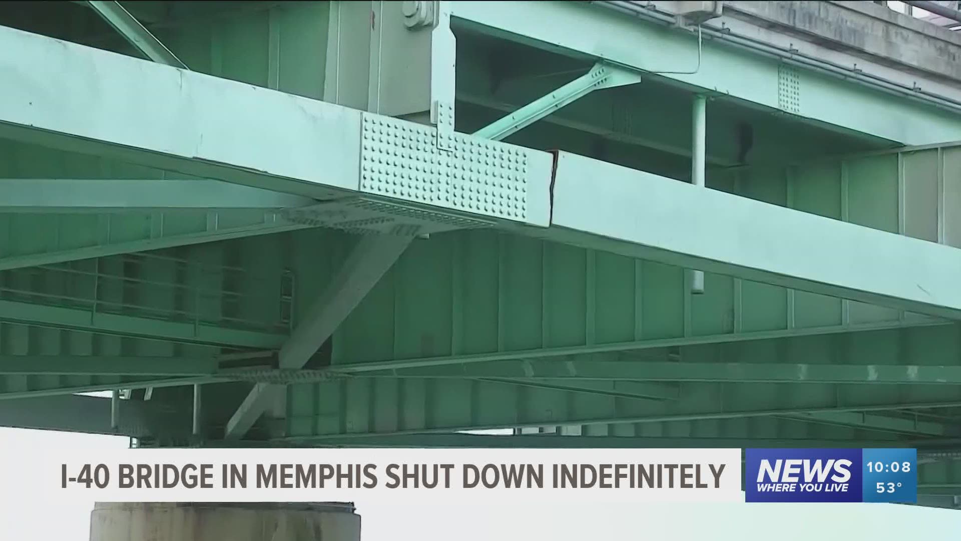 The Arkansas Department of Transportation discovered a crack along the I-40 bridge near Memphis, causing it to be closed indefinitely while repairs are made.