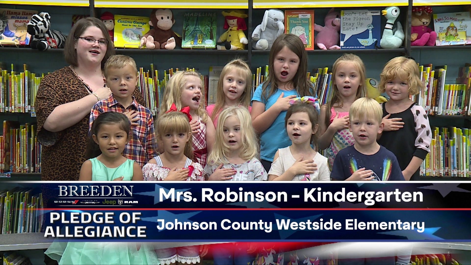 Mrs. Robinson Kindergarten Johnson County Westside Elementary