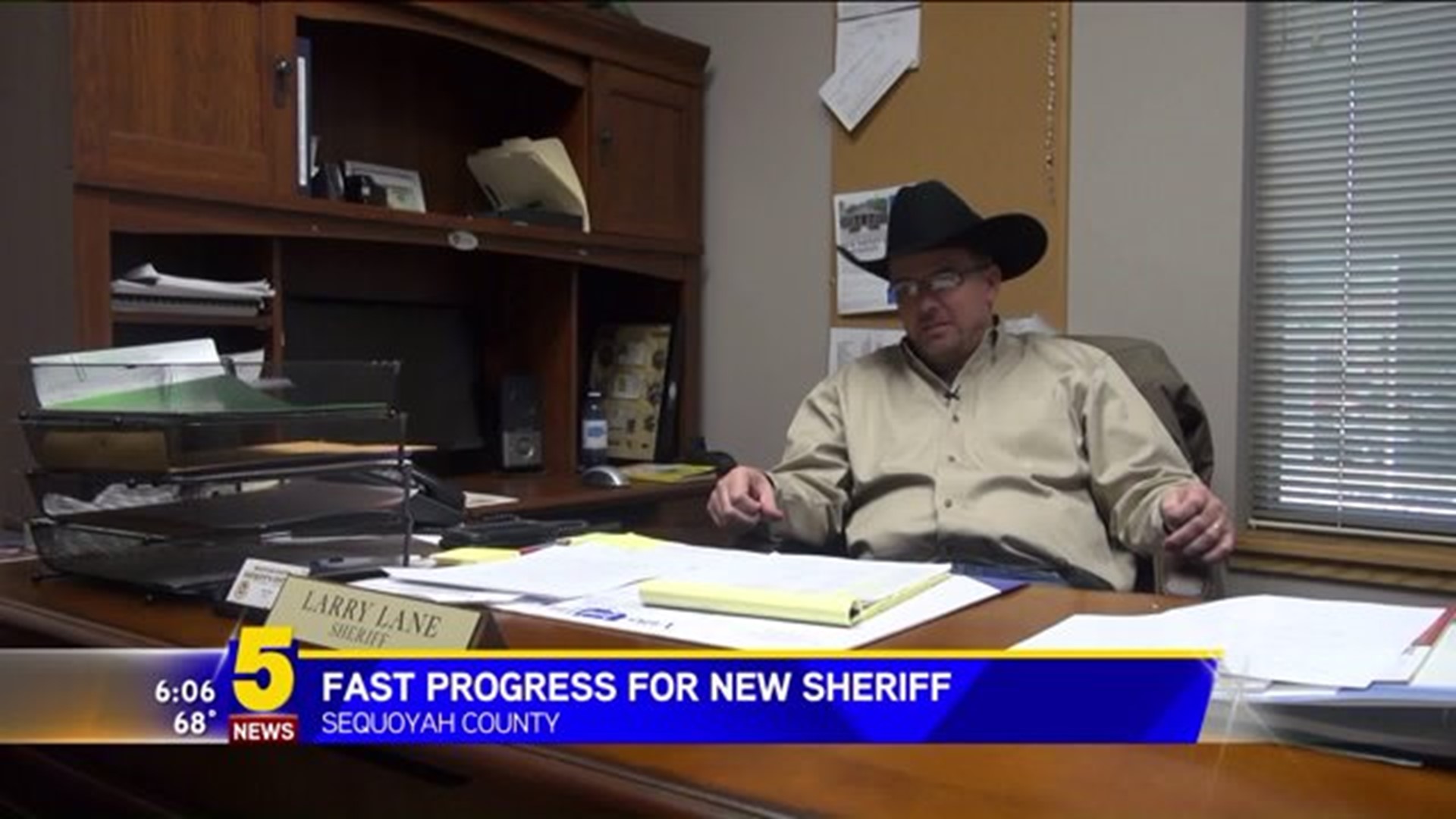 Sheriff Lane Makes Progress