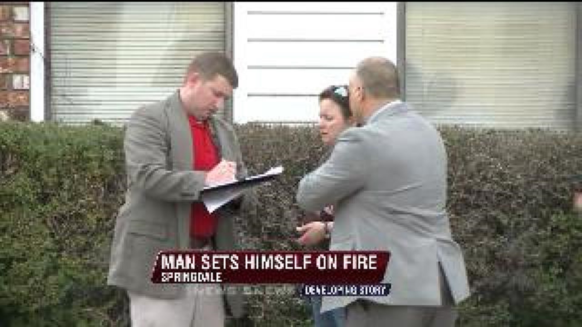 Man Catches Himself on Fire
