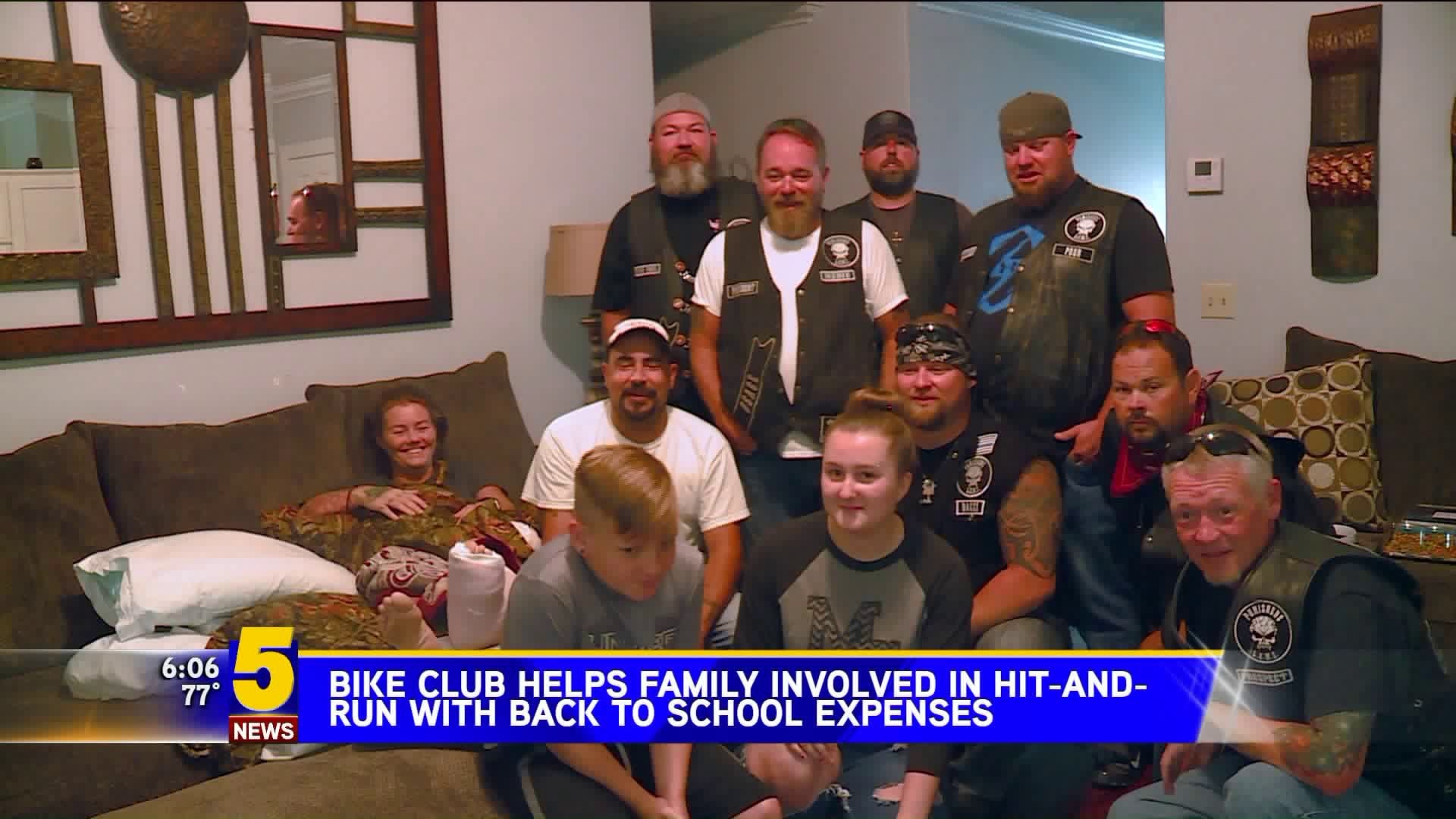 Bike Club Helps Family With School Expenses