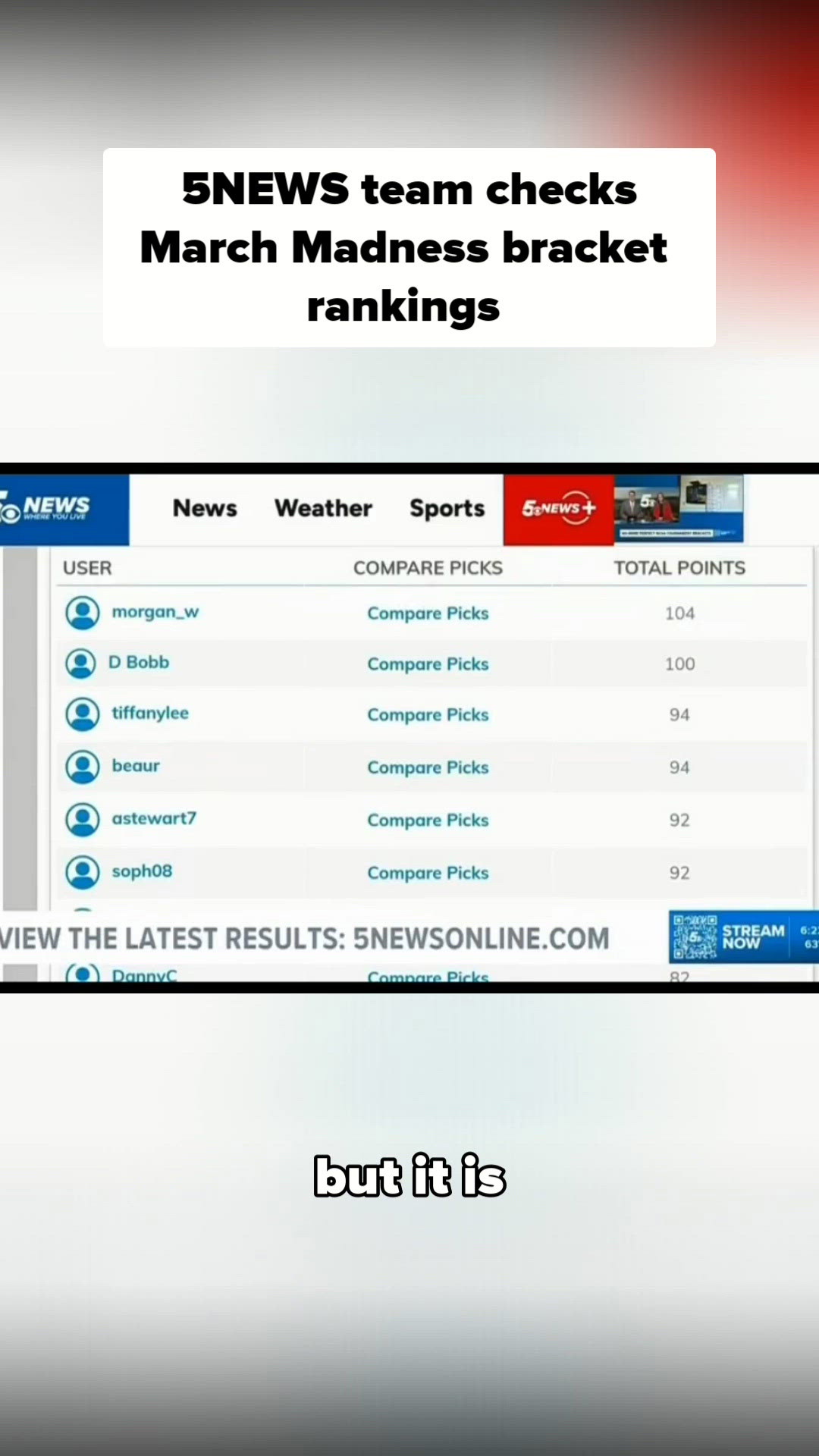 5NEWS team checks March Madness bracket rankings | 5newsonline.com