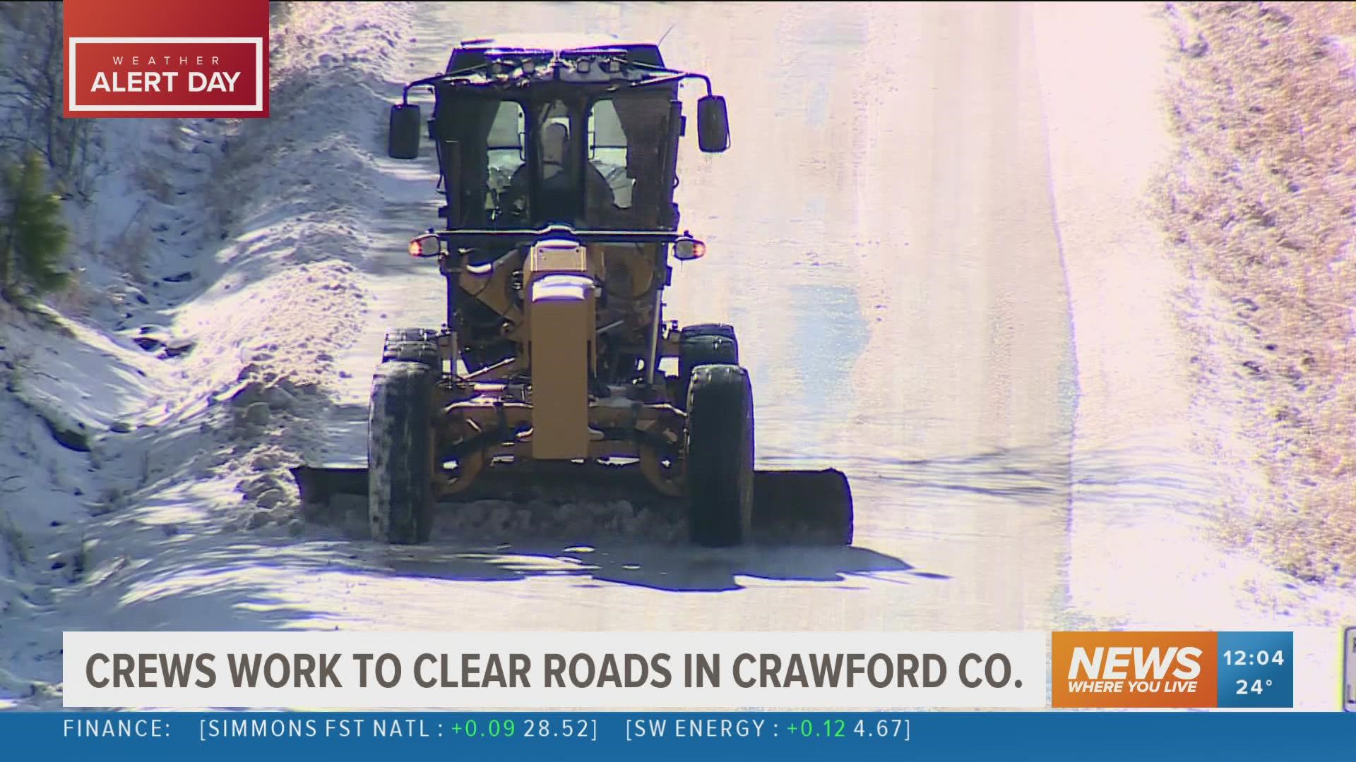 Crews work to clear roads in Crawford Co. | 5newsonline.com