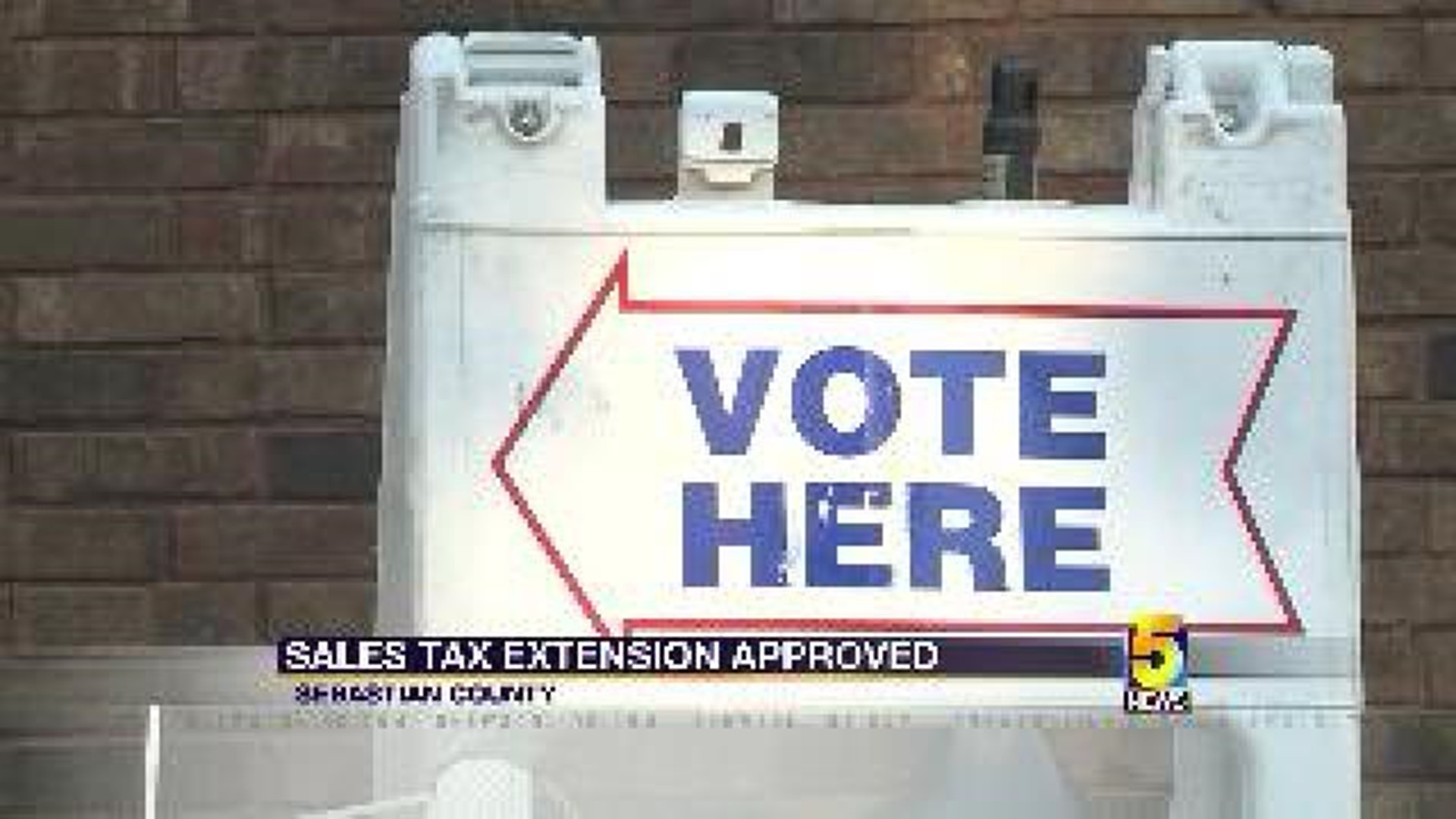 Sales Tax Extension Approved