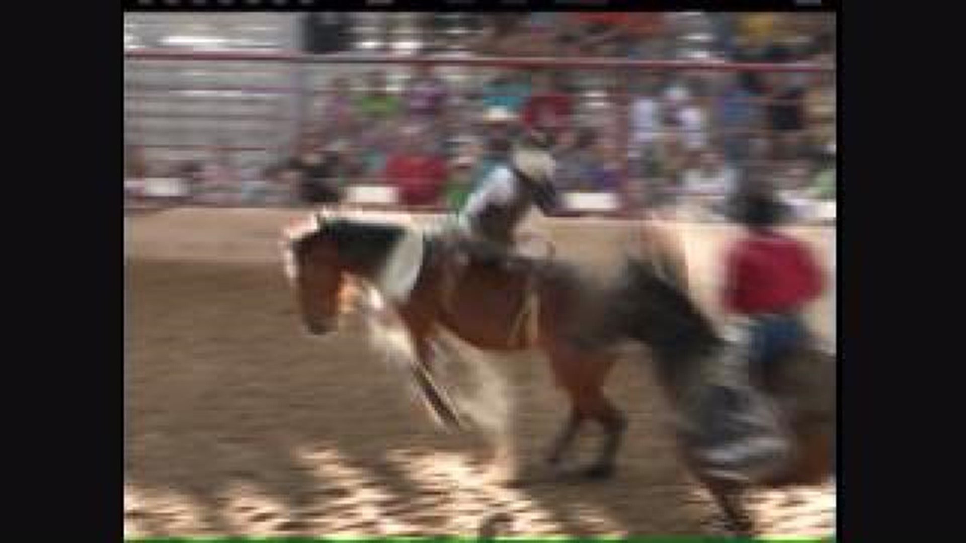 Bareback Riding at the Old Fort Days Rodeo