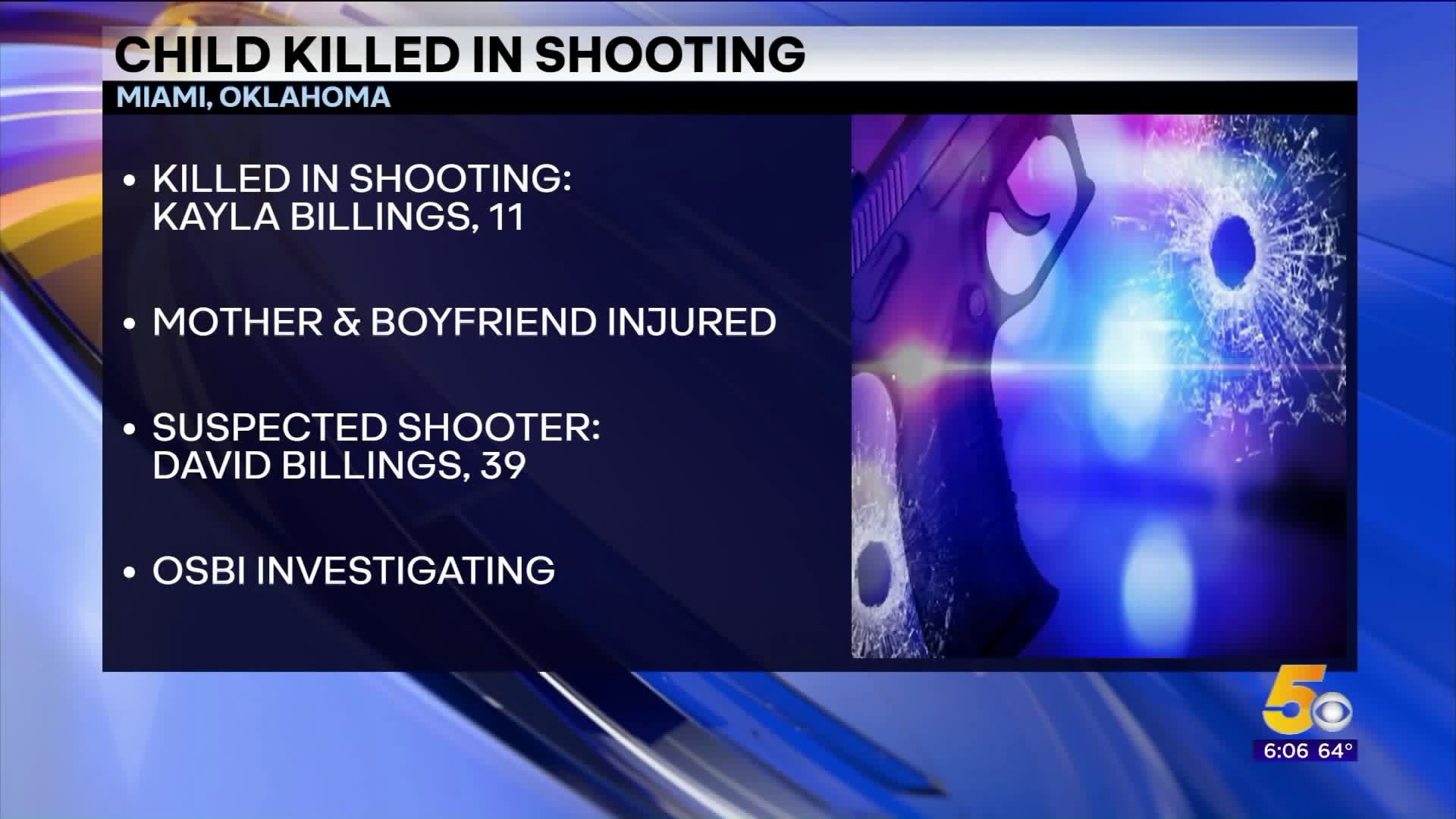 Child Killed in Shooting in Miami, Oklahoma