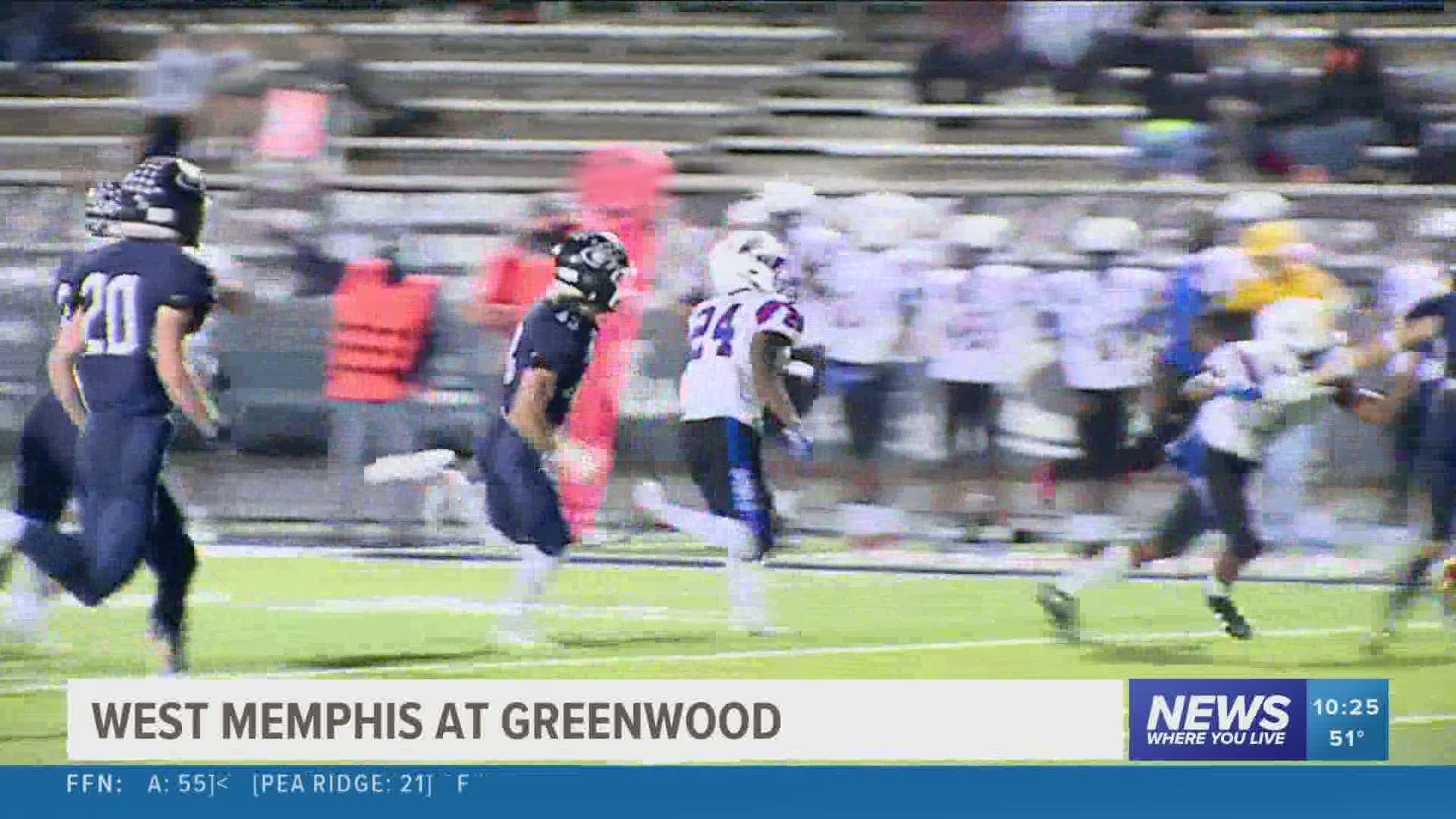 Greenwood beat West Memphis (55-7).