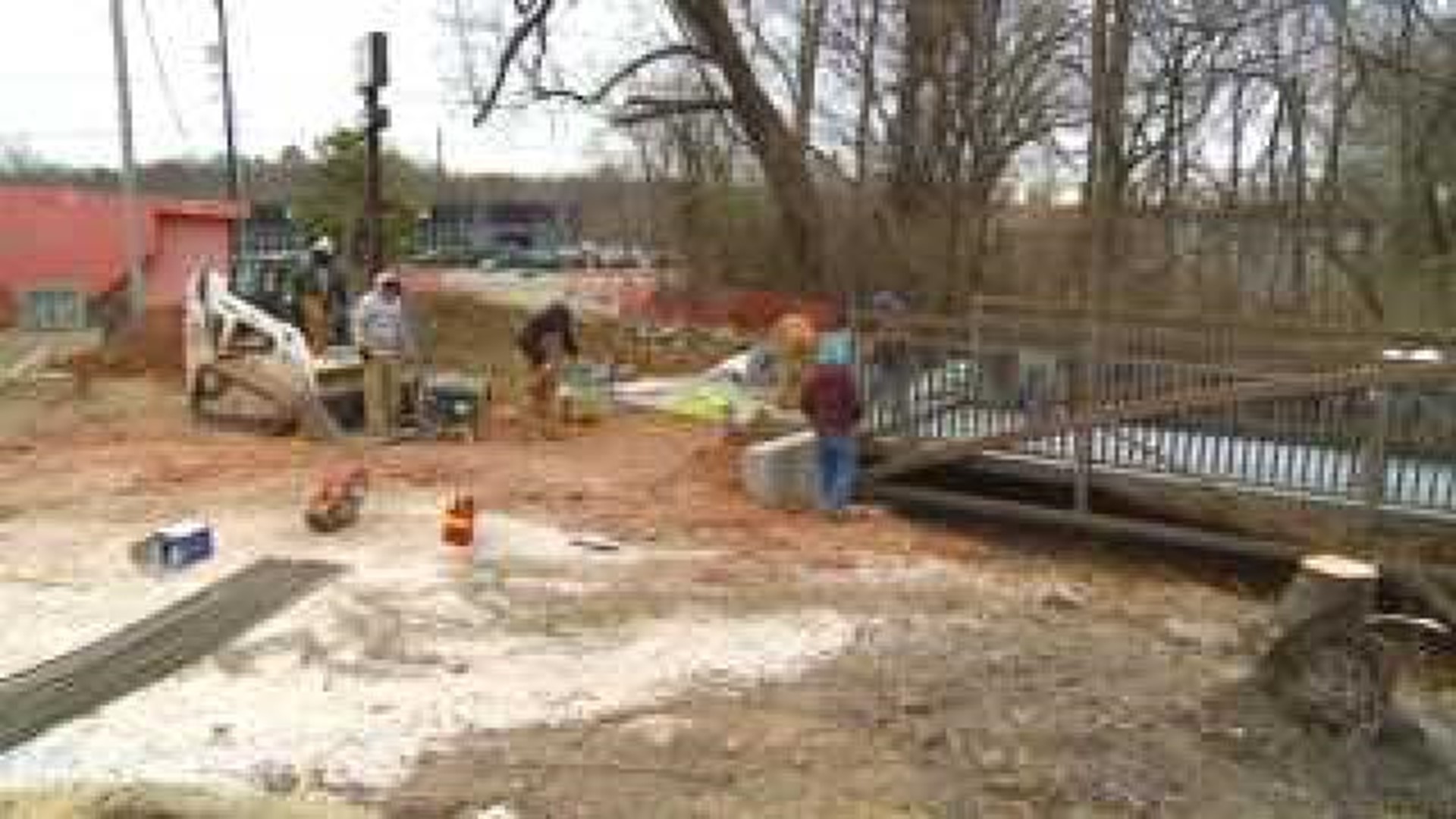 Crews Work on the Frisco Trail Extension Project