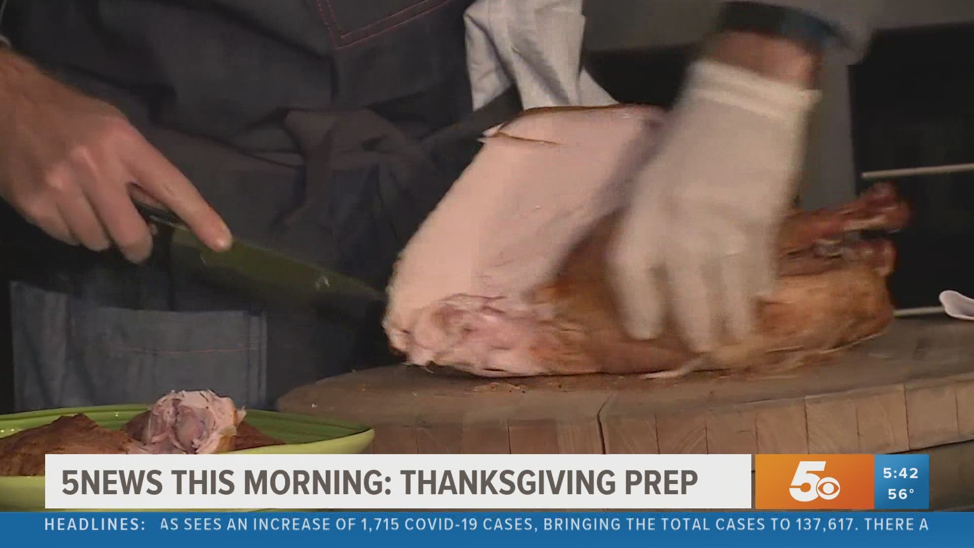 Tyler Moore and Chef Matt McClure talk about how to properly carve a turkey.