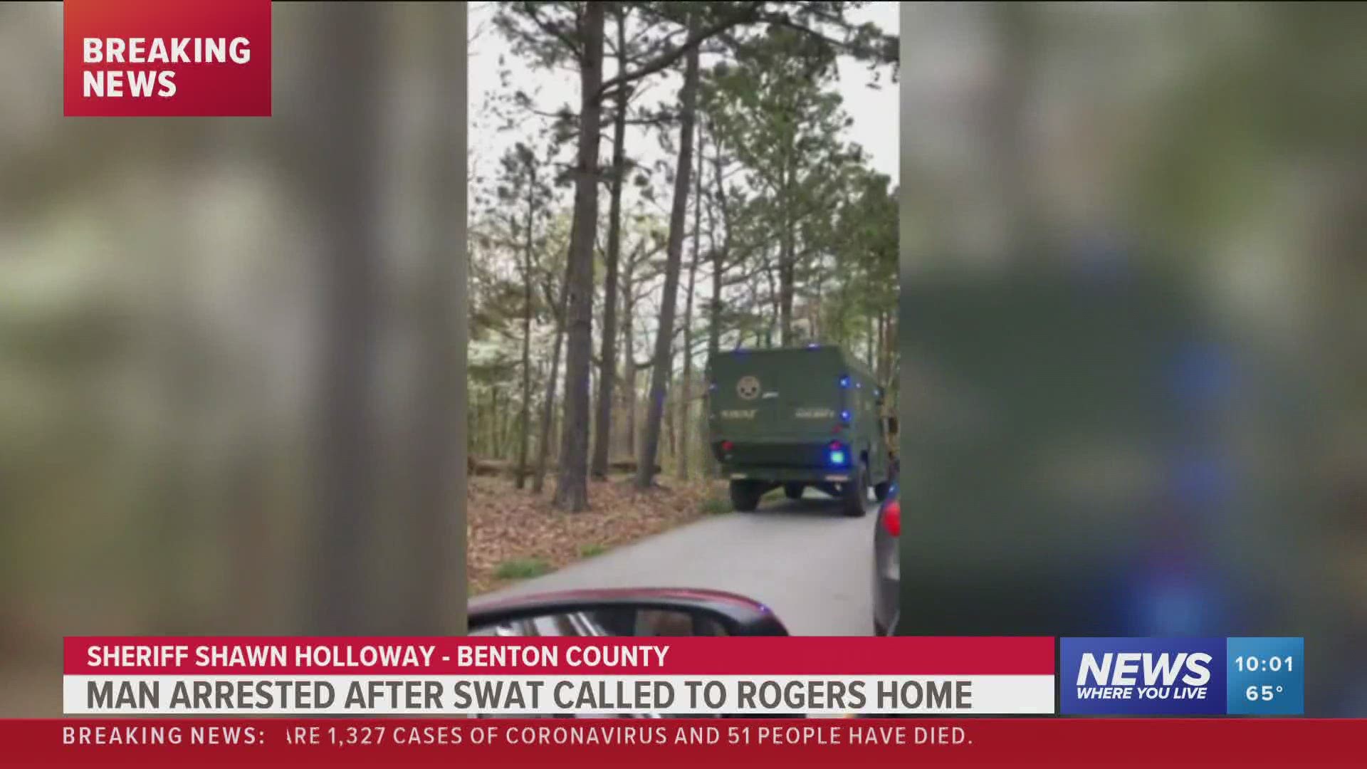 Man arrested after SWAT situation