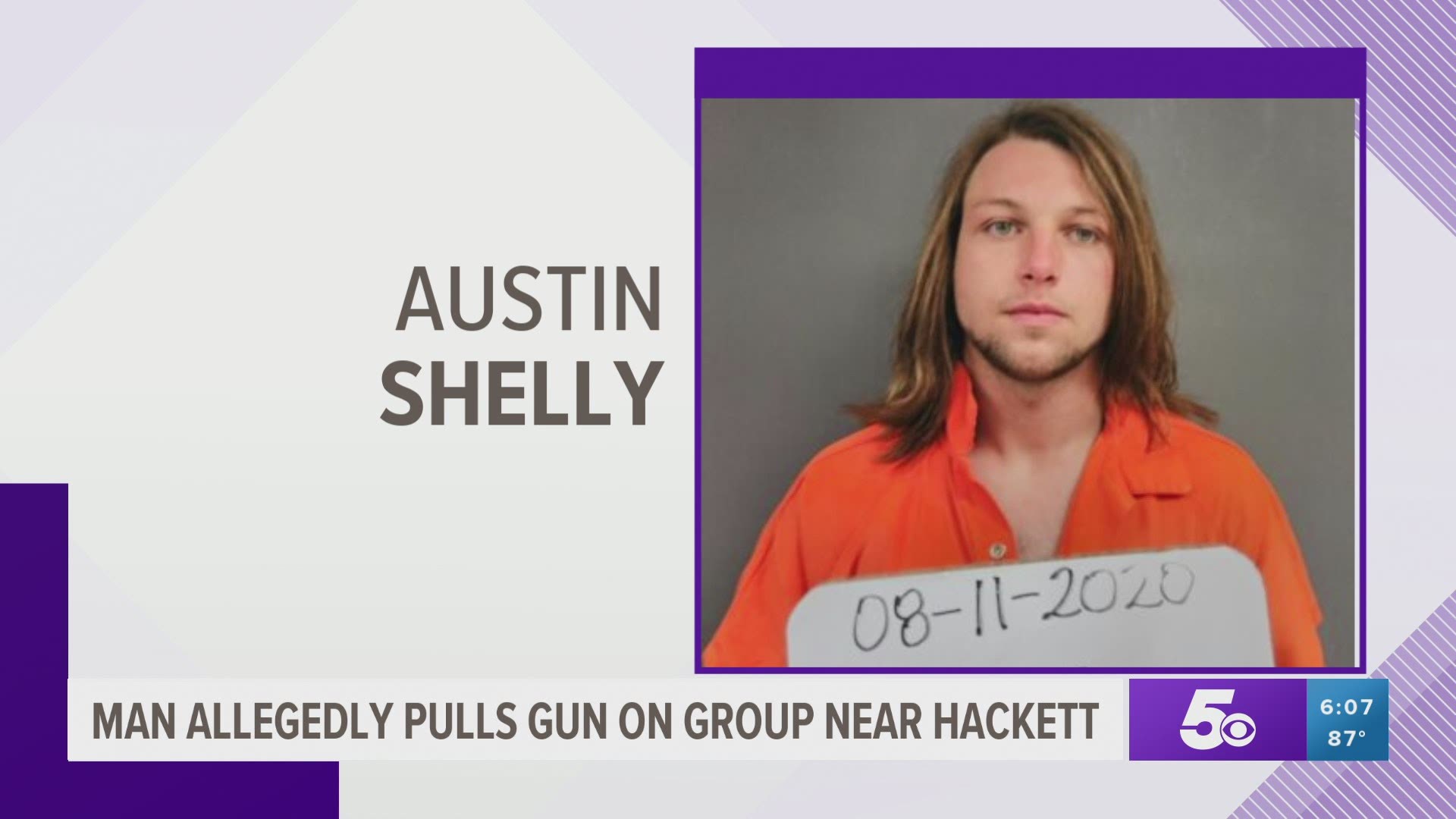 21-year-old Austin Shelly of the Hackett area was arrested for Aggravated Assault. https://bit.ly/33SZwnT