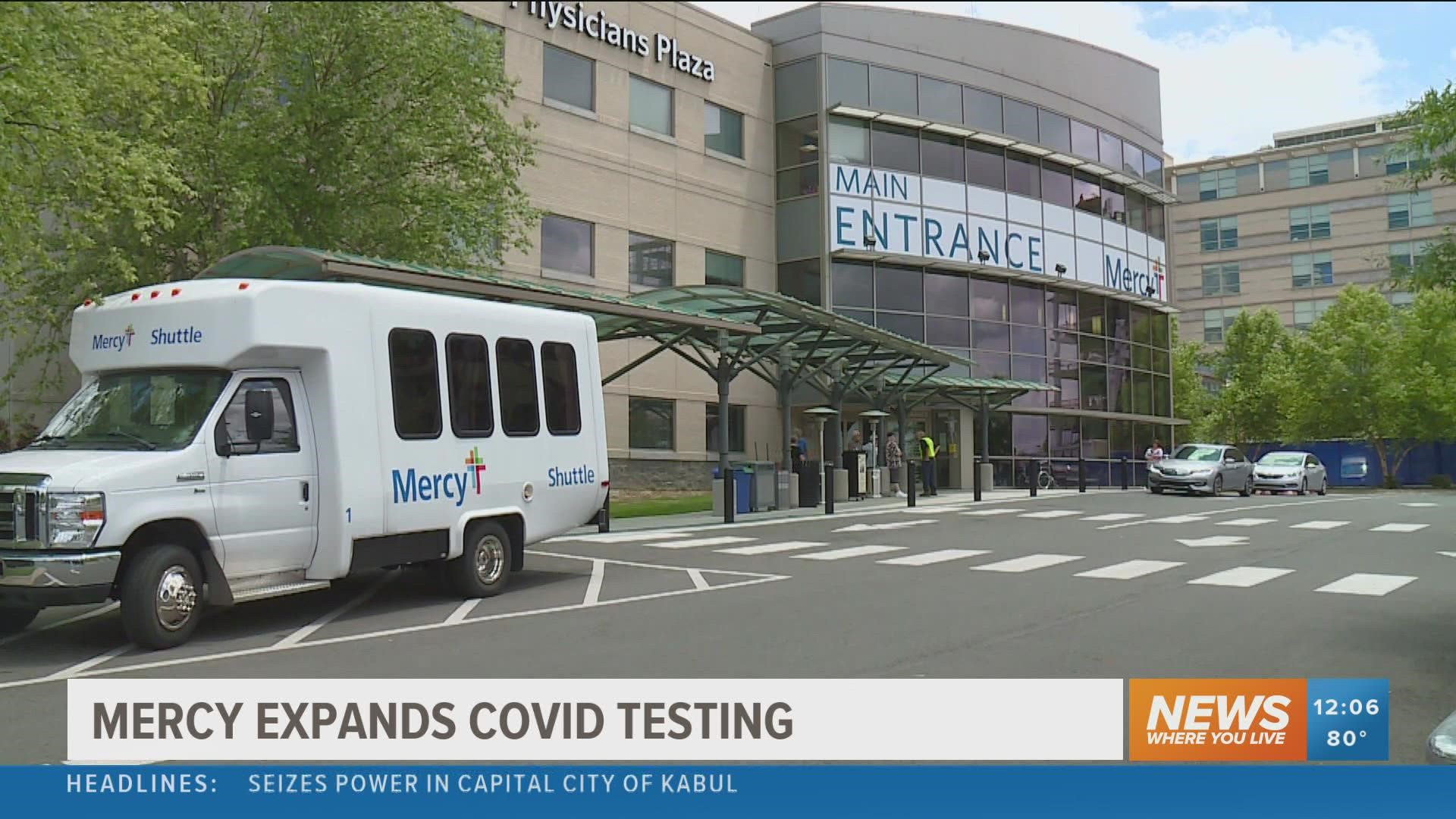 Mercy Fort Smith has expanded its COVID-19 testing hours