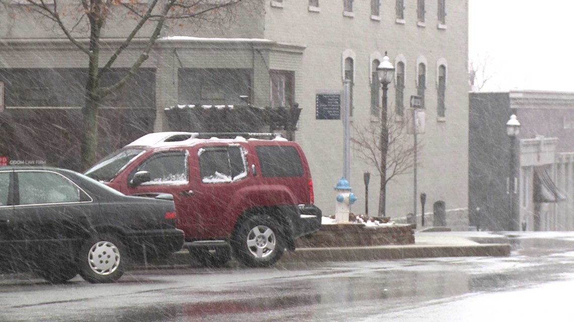 Snow Hits Fayetteville