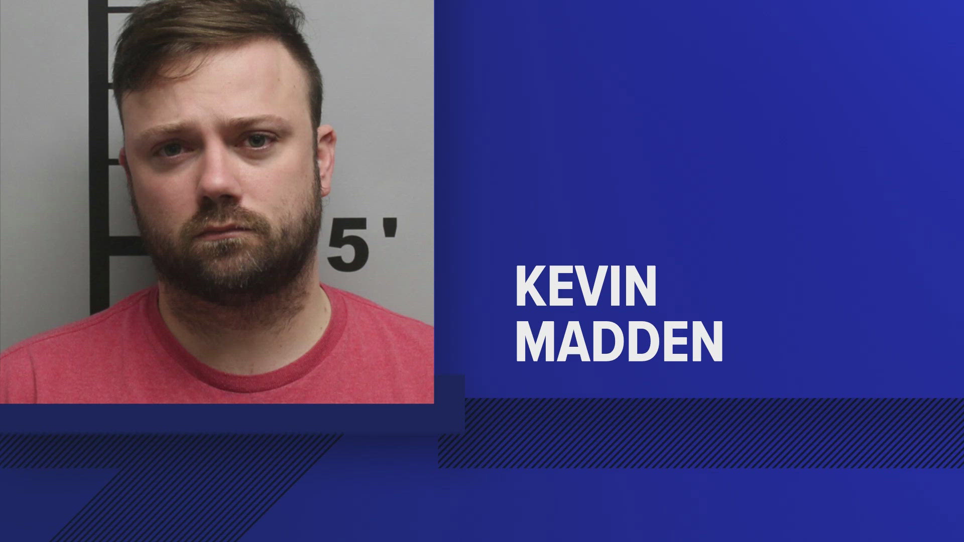 Kevin Madden, 34, was arrested in May 2021 for allegedly sending nude pictures of himself to a minor.