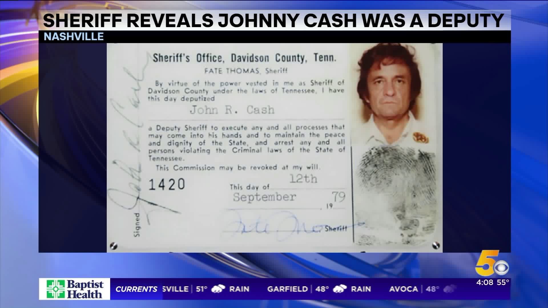 Nashville Sheriff Reveals Johnny Cash Became A Deputy In 1979