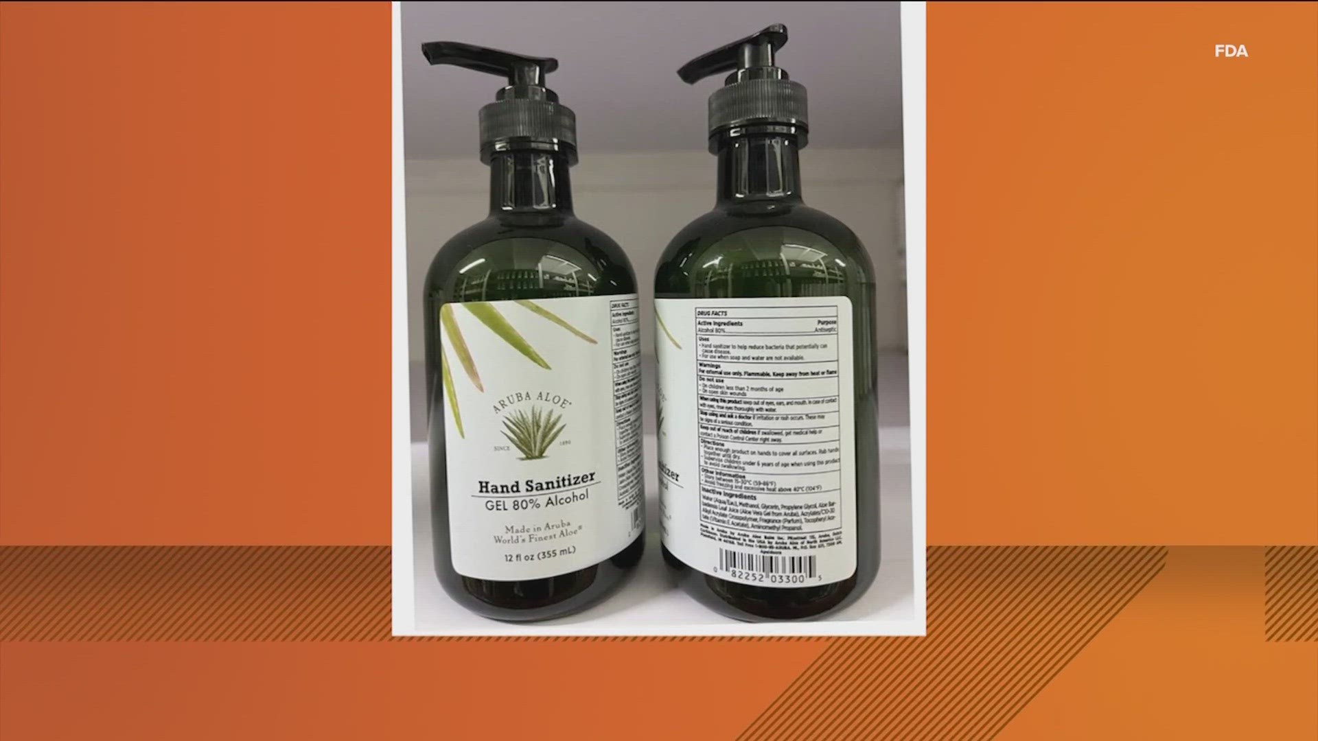 Aruba Aloe hand sanitizer gel was recalled due to it containing chemicals harmful enough to cause a number of serious incidents. Watch the video to learn more.