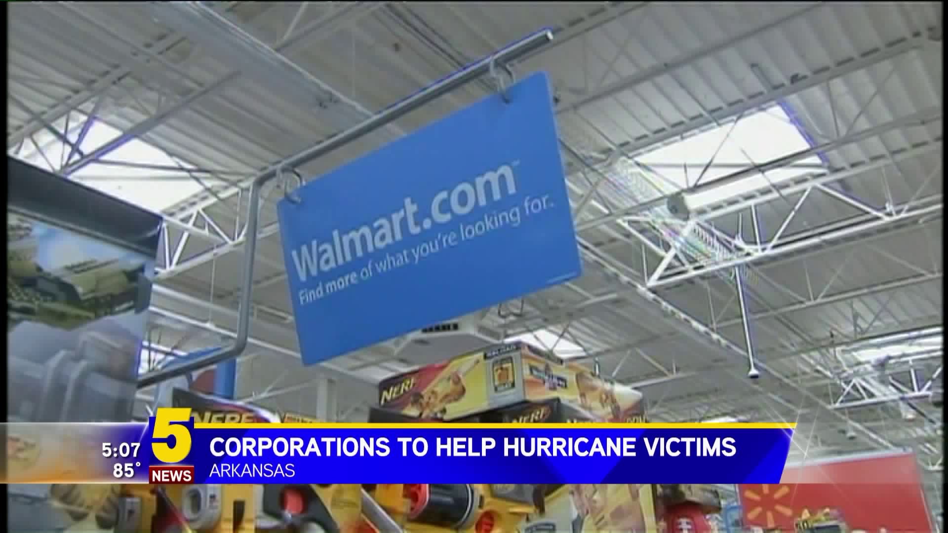 Corporations To Help Hurricane Victims