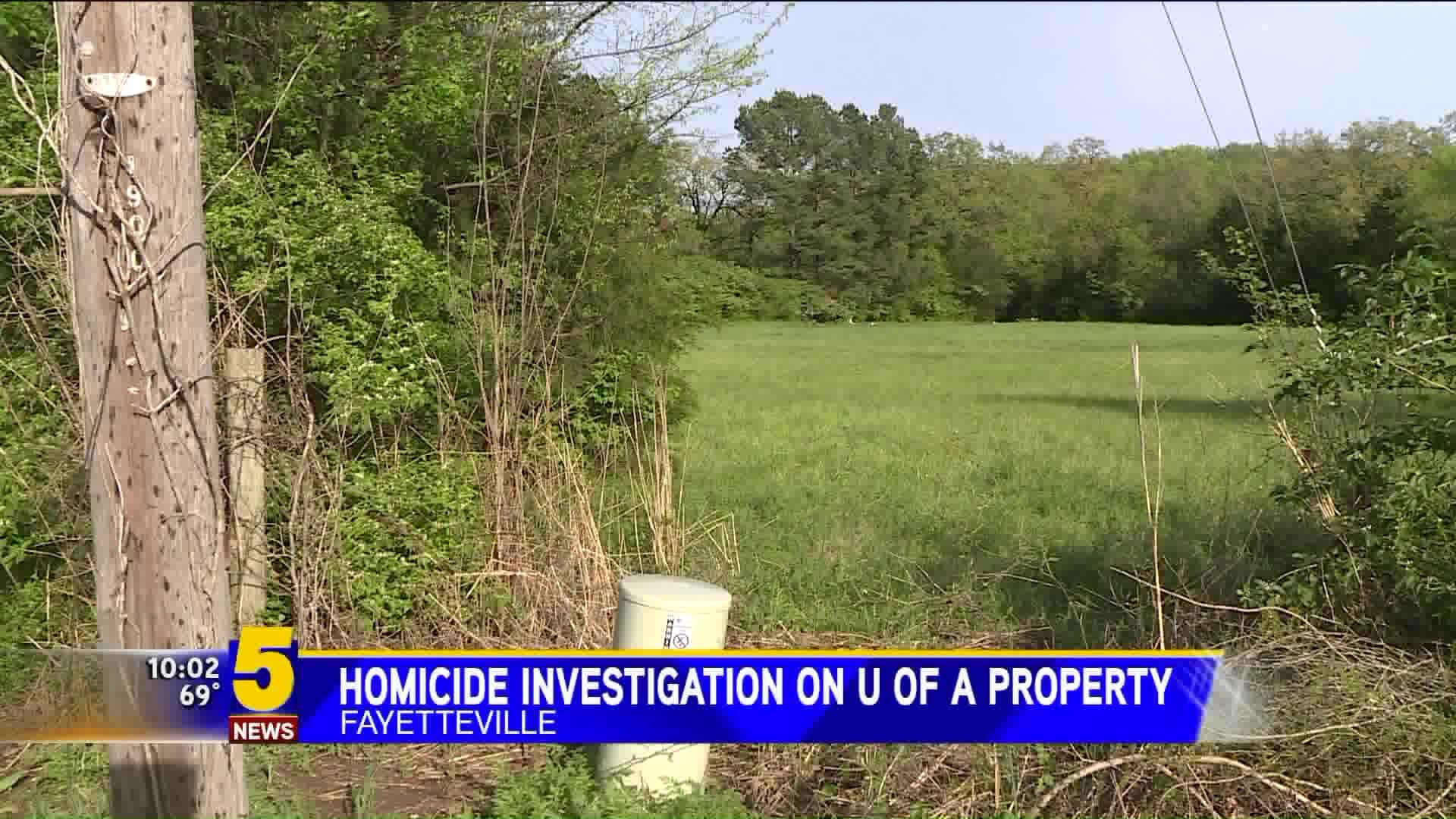 Homicide Investigation on UA Property