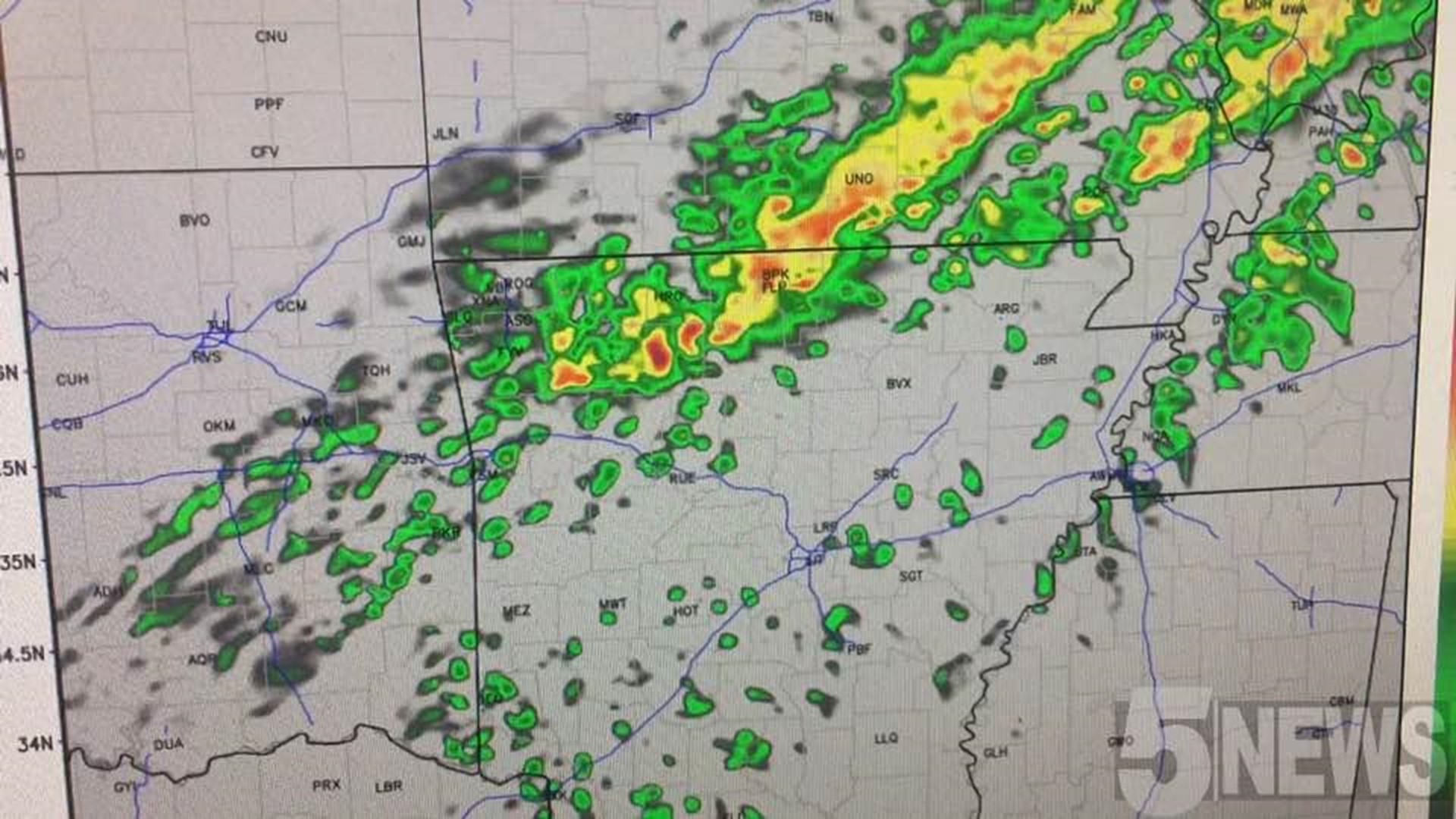 HiRes Data, Hour-By-Hour: Rain on Wednesday
