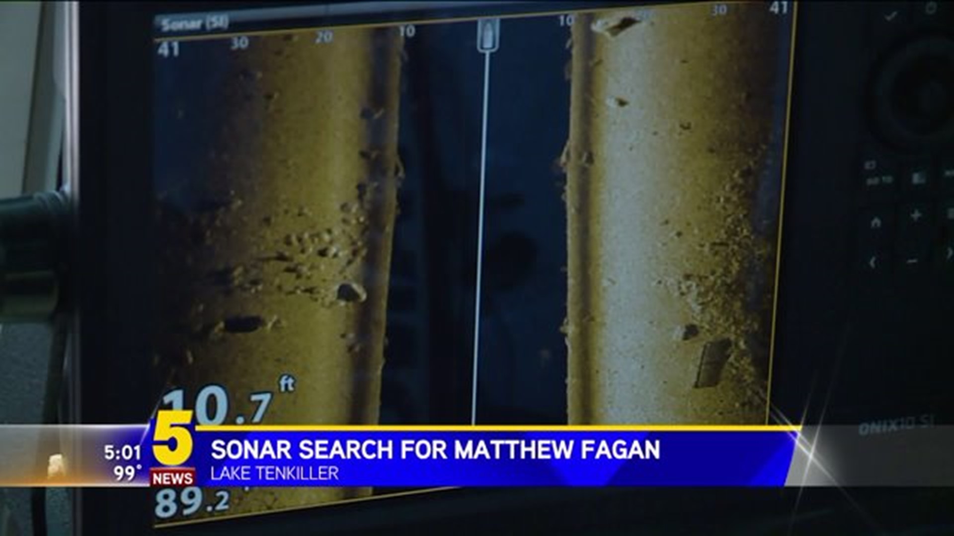Water Sonar Search For Matthew Fagan