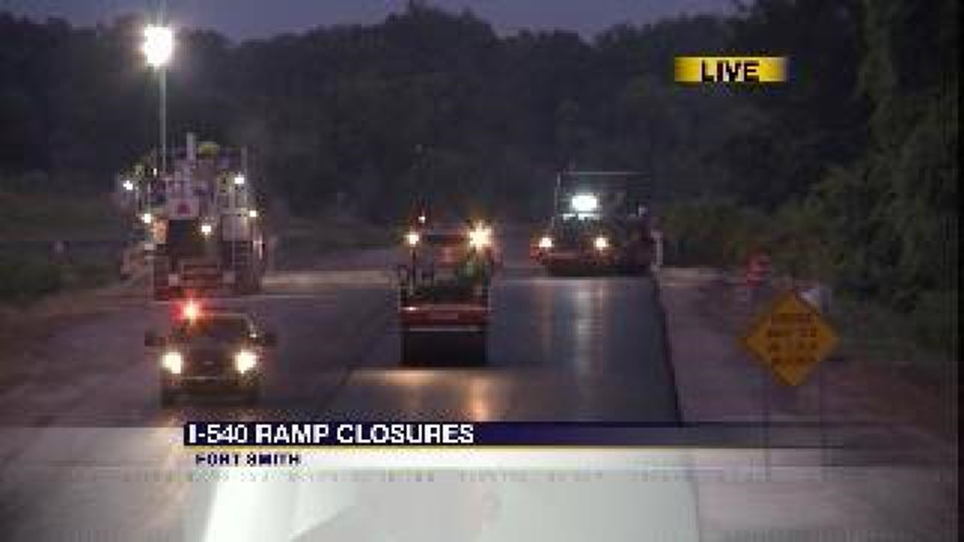 I-540 Ramp Closures Begin