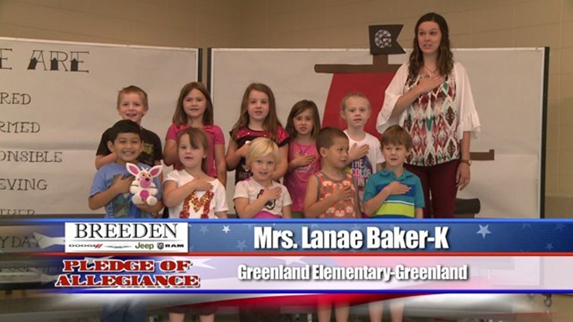 Greenland Elementary, Greenland Mrs. Lanae Baker Kindergarten